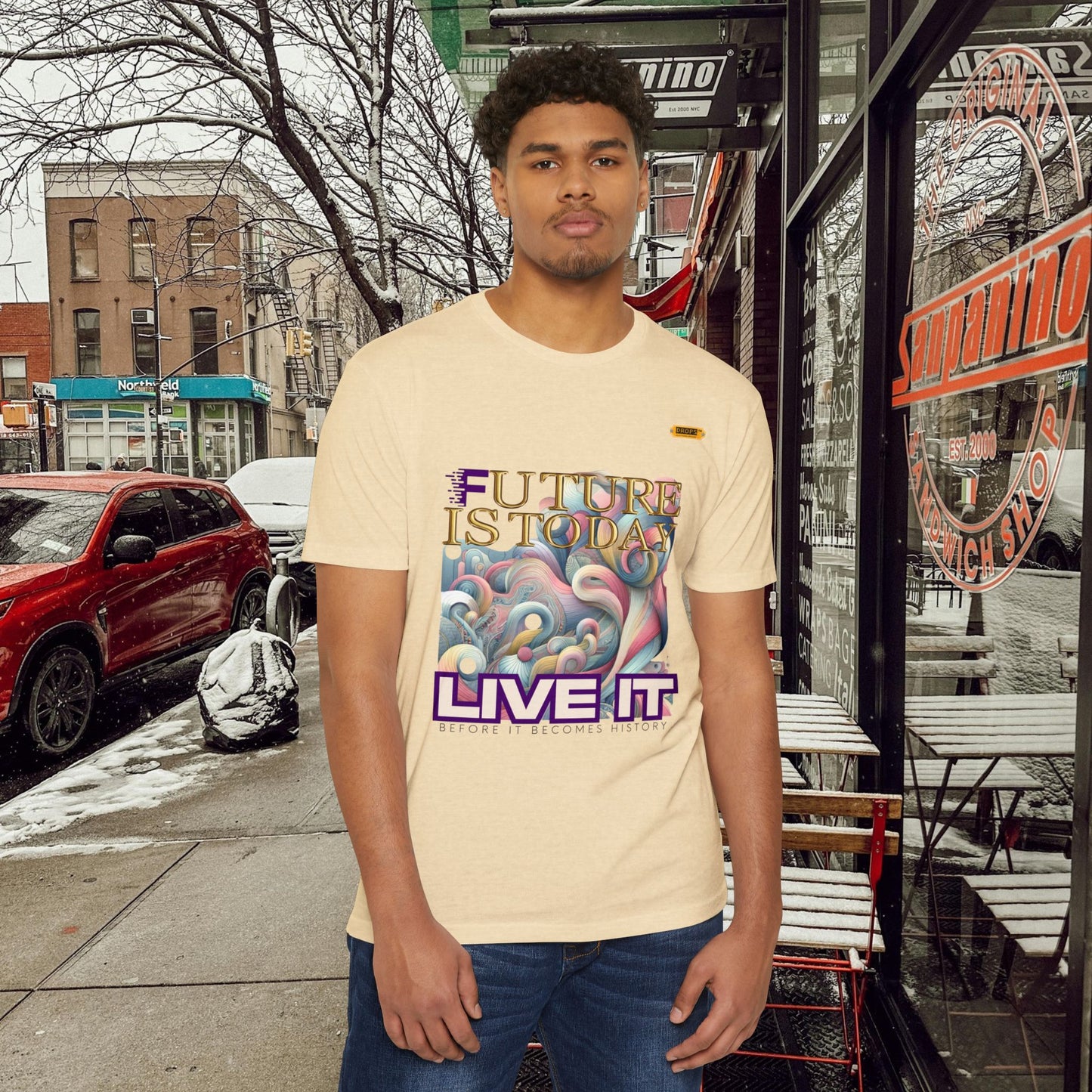 Unisex CVC Jersey T-shirt_ 16 June 2025_ Limited Edition Casual Fashion by WesternWaves: