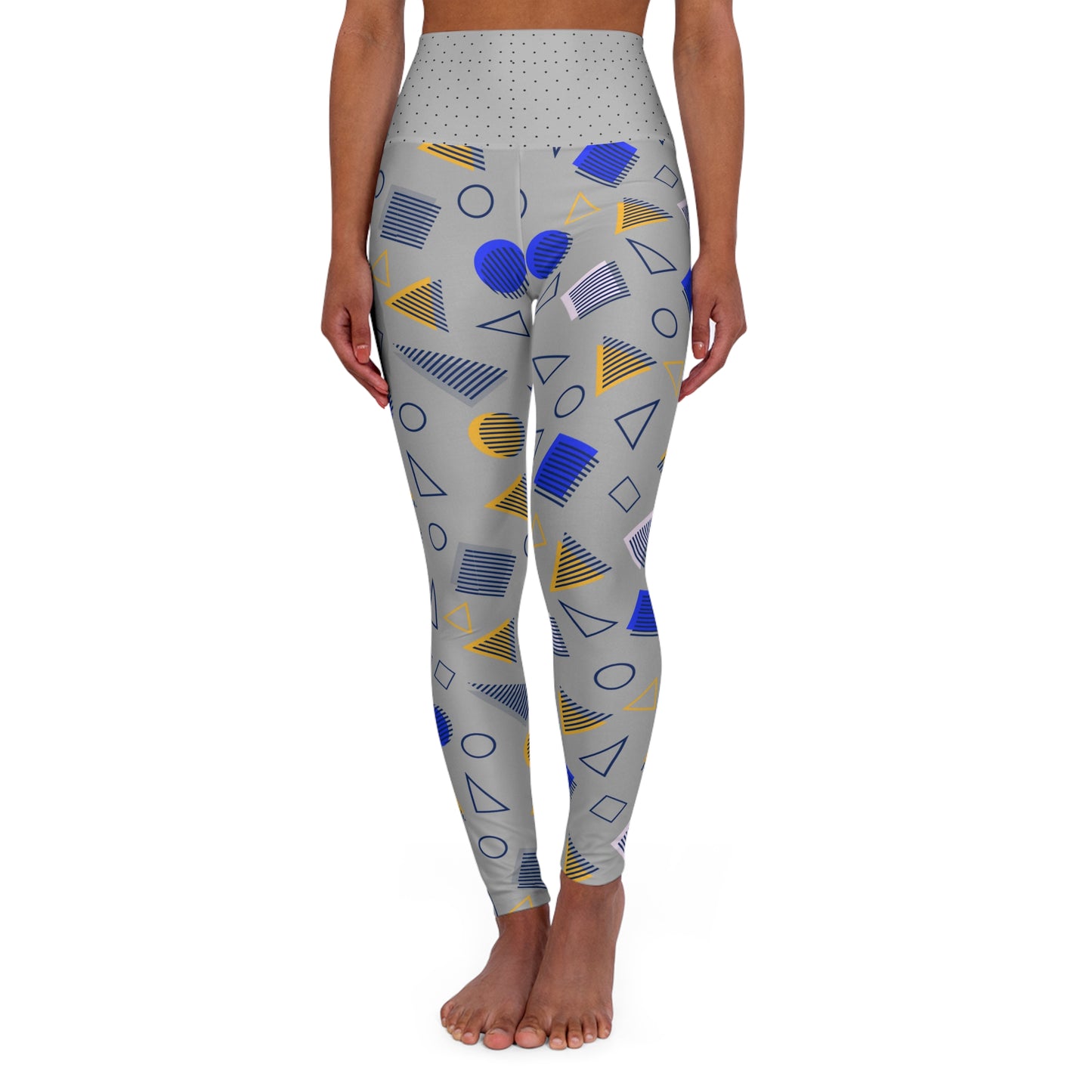 High Waisted Yoga Leggings (AOP)_ N+ Series HWYL(AOP) PT2WW002_ Limited Edition Cosmic Fusion by WesternWaves: