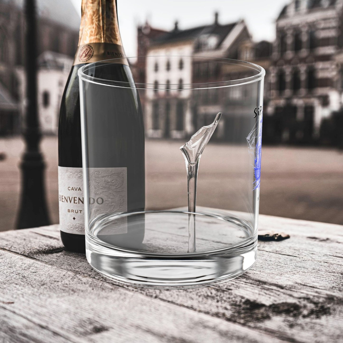 Rock Glass 10 oz_ N+ Series RG10OZ PT2WW005_ Limited Edition by WesternWaves: