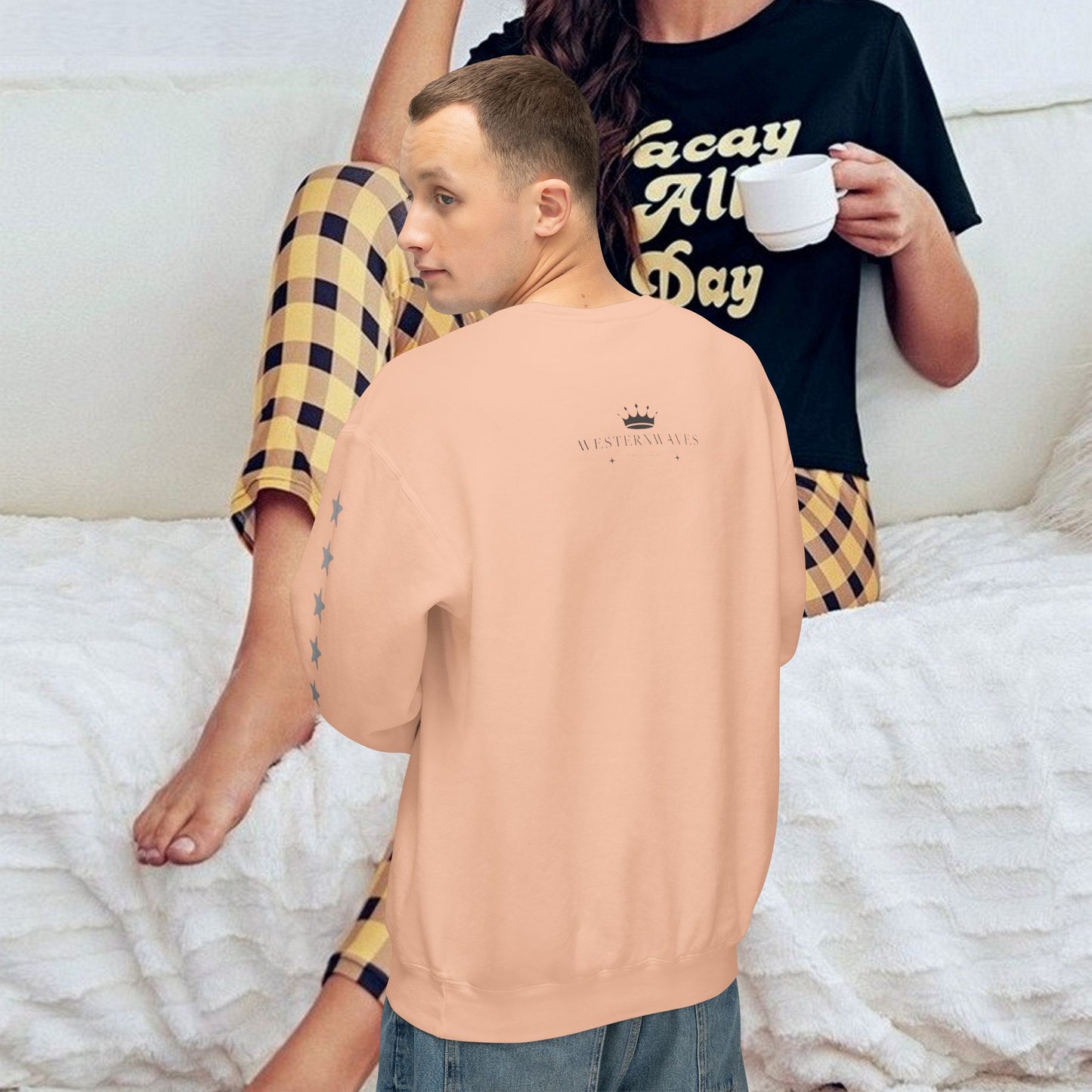 Unisex Lightweight Sweatshirt_ N7+ Series USLWSS PT2WW001_ Limited Edition by WesternWaves: