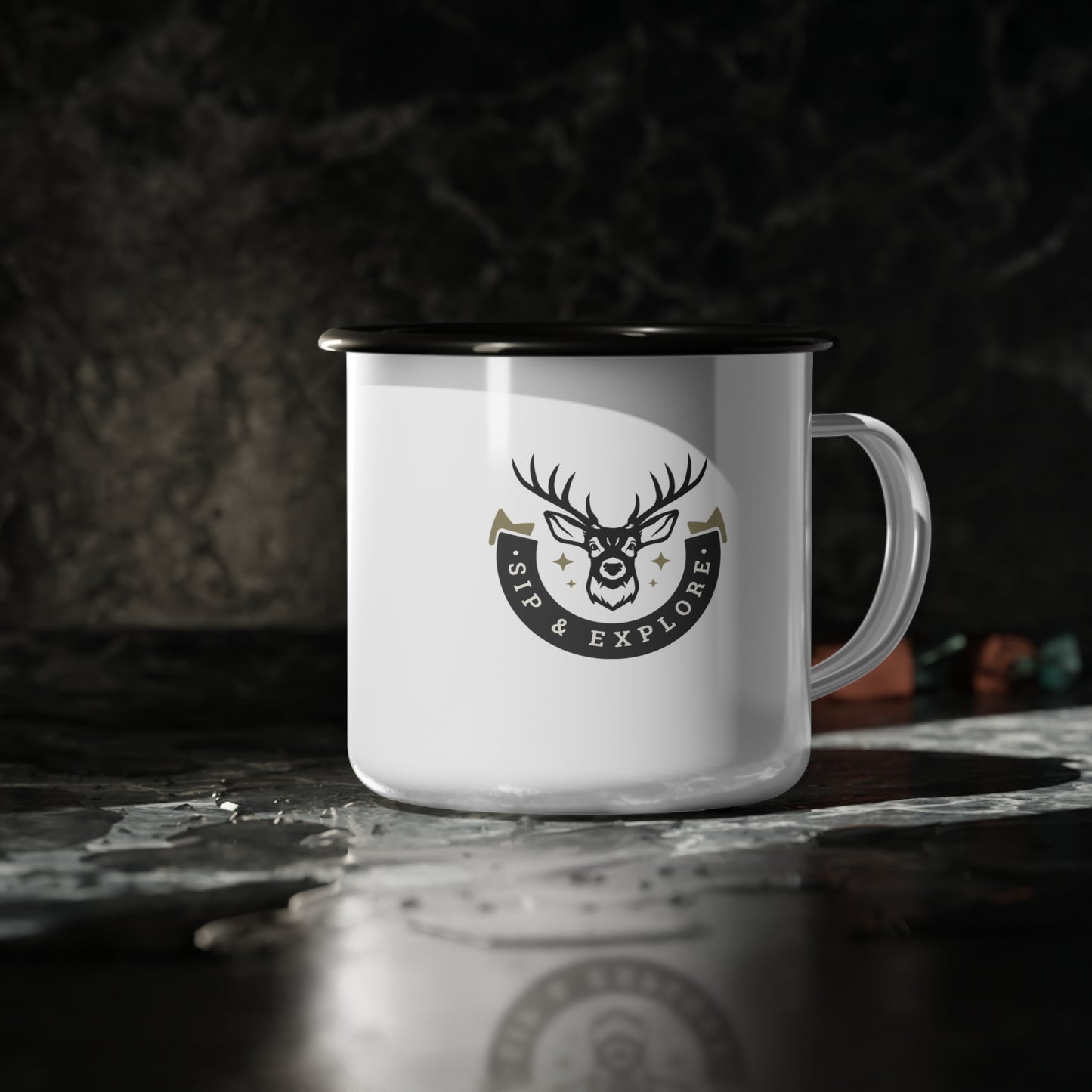 Enamel Camp Cup - N3 Series ECC PT2WW003_ Wilderness Wanderer Limited Edition by WesternWaves