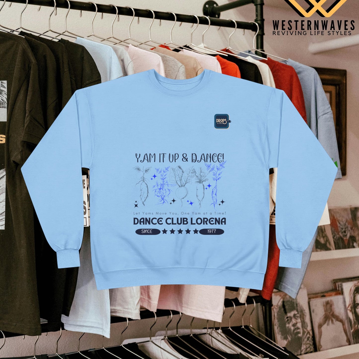 Unisex EcoSmart® Crewneck Sweatshirt_ N3 Series USESCNSS PT2WW001_ Limited Edition Perfect Blend of Comfort, Style, & Sustainability by WesternWaves: