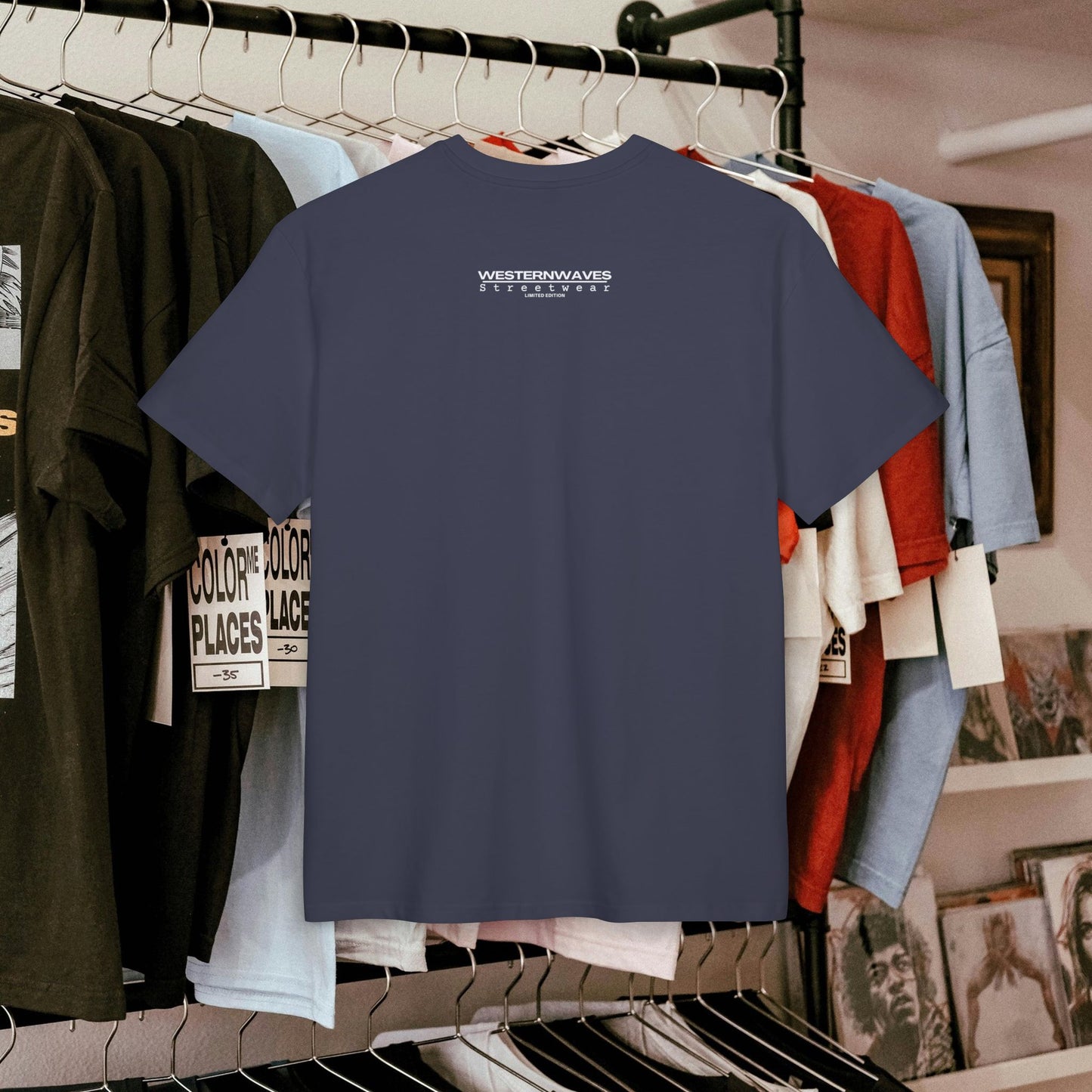 Unisex Heavy Oversize Tee_ N8+ Series USHOSTEE_ PT2WW002_ Limited Edition Urban Fashion Tee by WesternWaves: