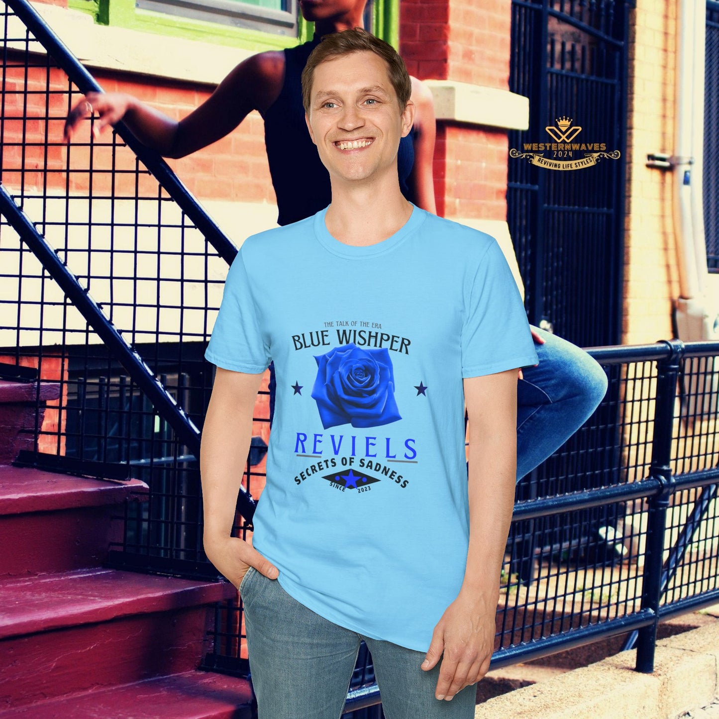 Unisex Softstyle T-Shirt_ N3+ Series USSTS FT2WW005_ Limited Edition Redefines & Relaxation by WesternWaves: