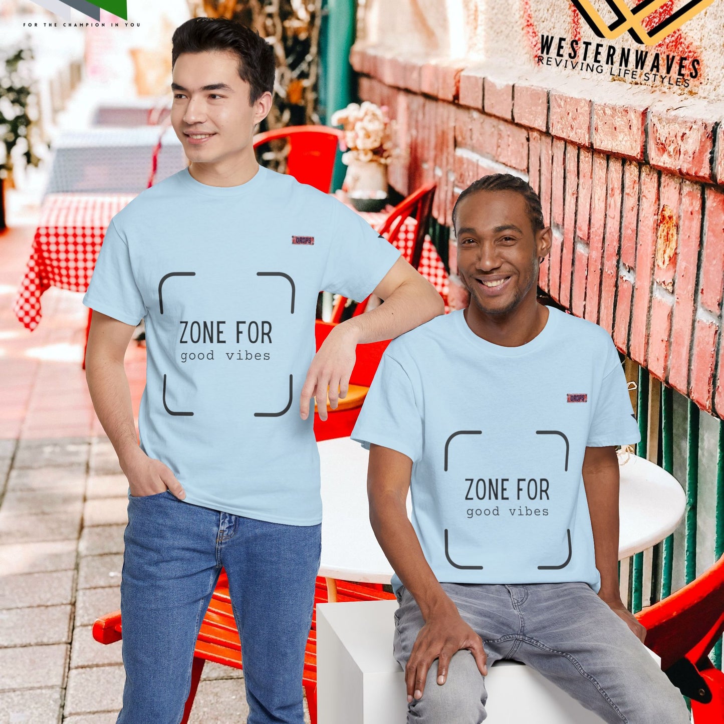 Unisex Heavy Cotton Tee_ 20 July 2025_ Limited Edition Unique Summer Wear_ by WesternWaves: