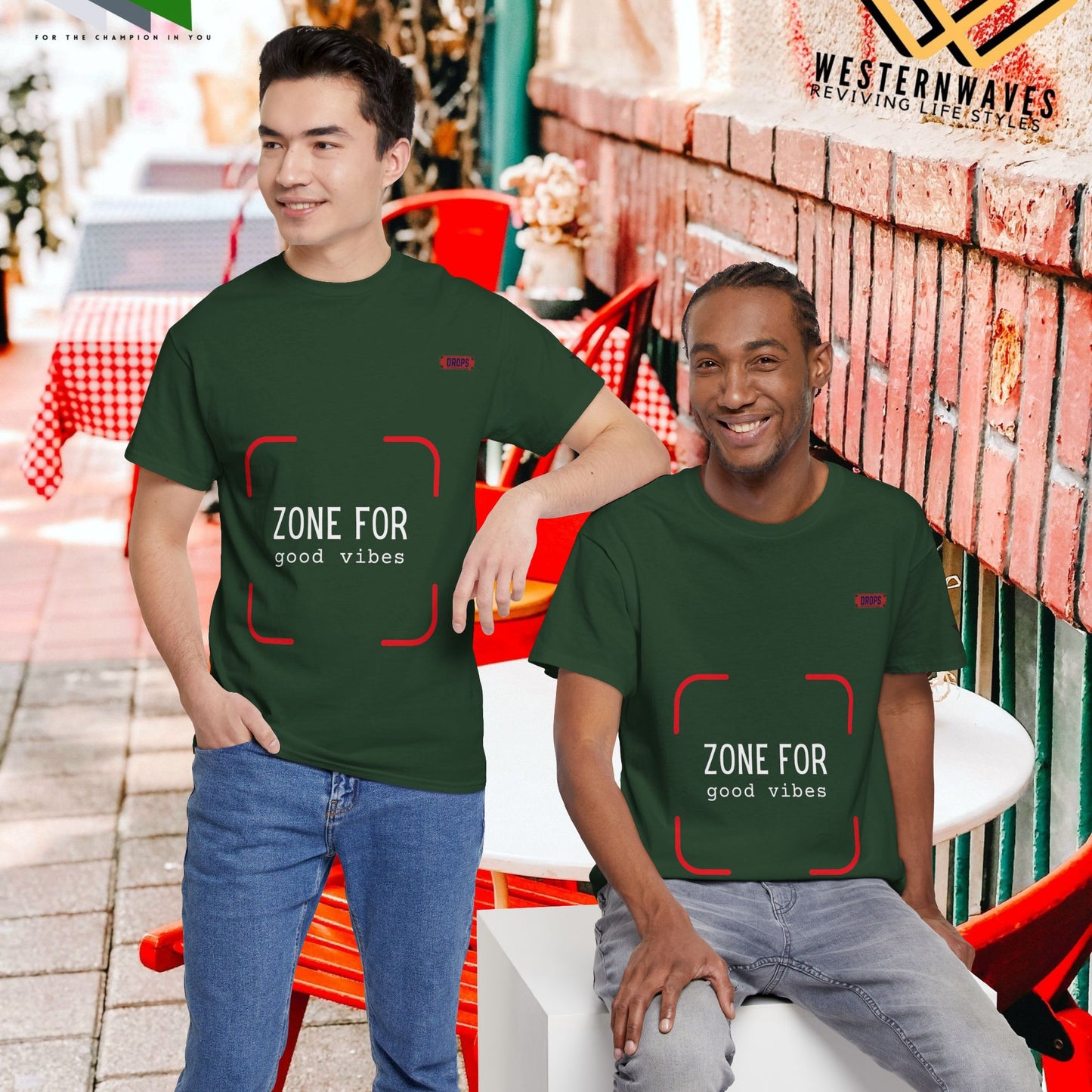 Unisex Heavy Cotton Tee_ 20 July 2025_ Limited Edition Unique Summer Wear_ by WesternWaves:
