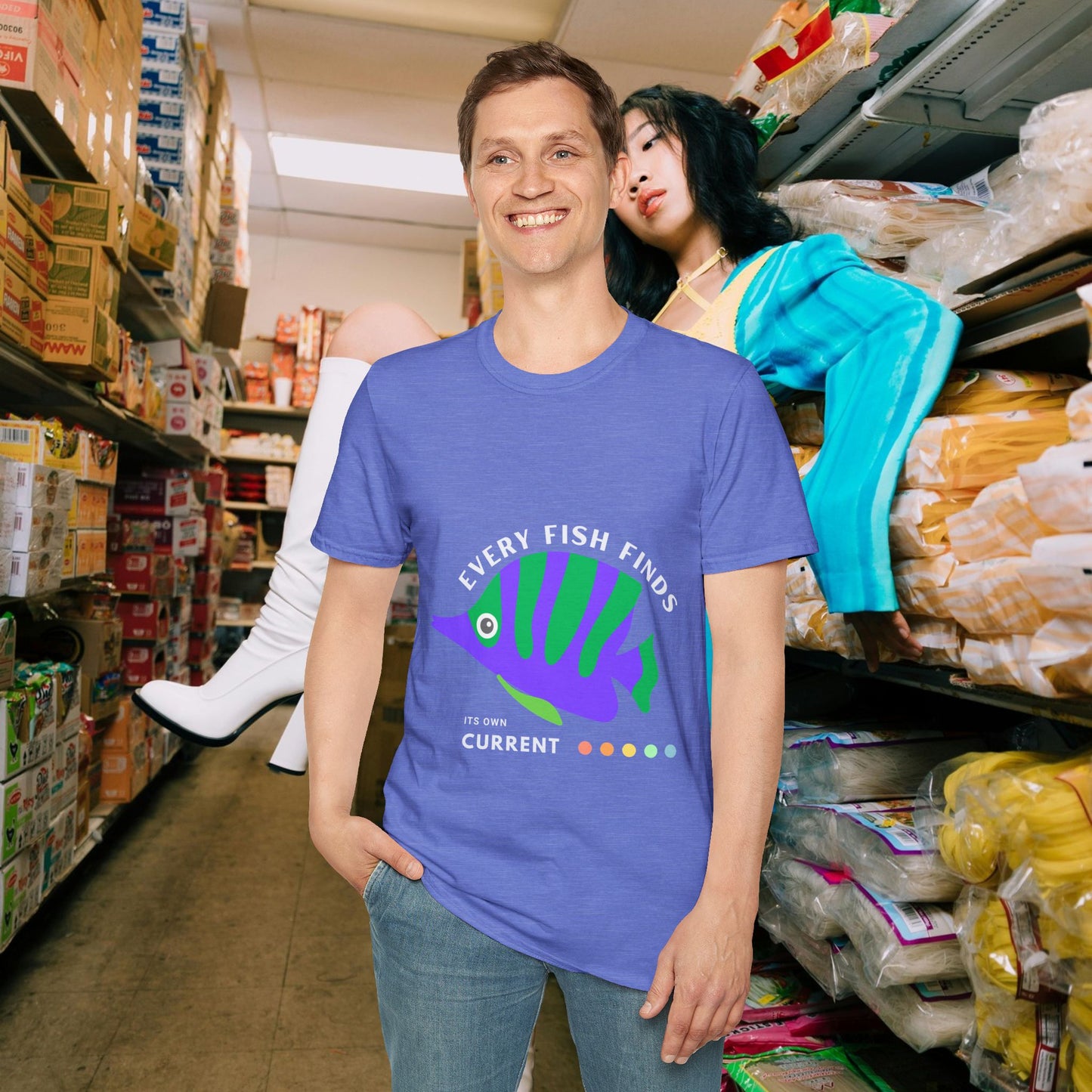 Unisex Softstyle T-Shirt_ N+ Series USSTS FT2WW010_ Limited Edition by WesternWaves: