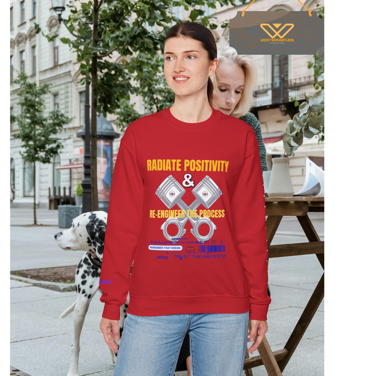 Unisex Heavy Blend™ Crewneck Sweatshirt_ N3+ Series UHBCSS PT2WW005_ Limited Edition Pure Luxury By WesternWaves: