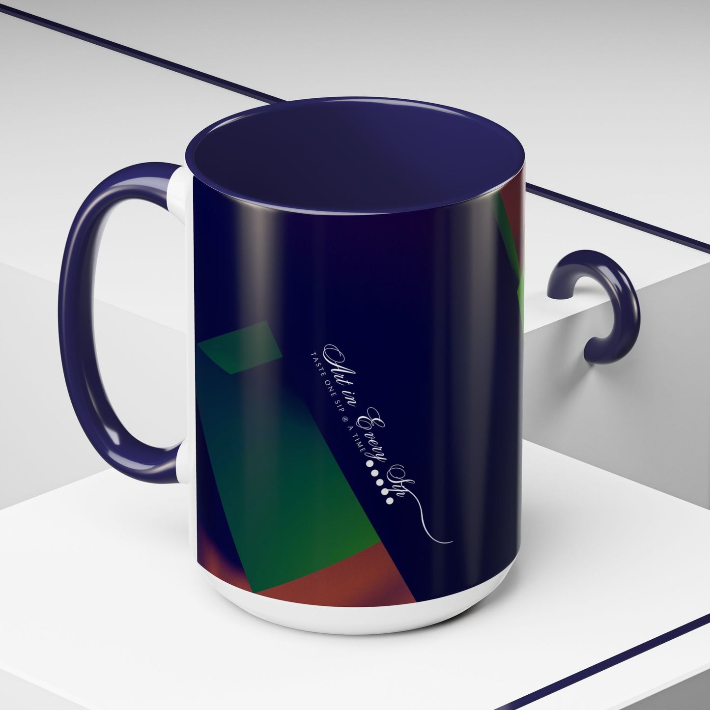 Accent Coffee Mug 11, 15oz_ N3+ Series ACM11OZ PT2WW018_ Limited Edition Perfect Blend of Style by WesternWaves: