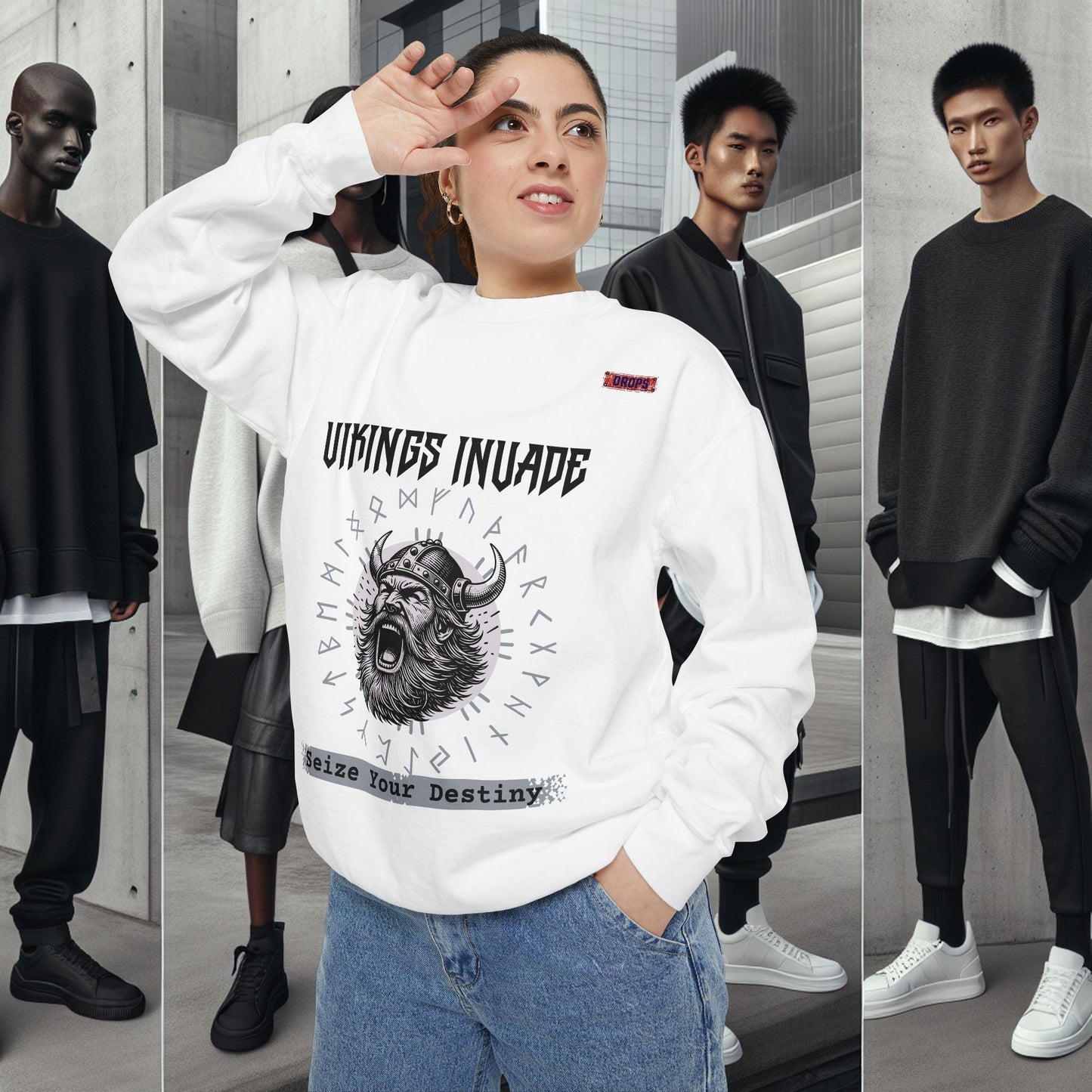 Unisex Garment-dyed Sweatshirt_ Series UWD 063_ Limited Edition Cozy Apparel for Adventurers by WesternWaves: