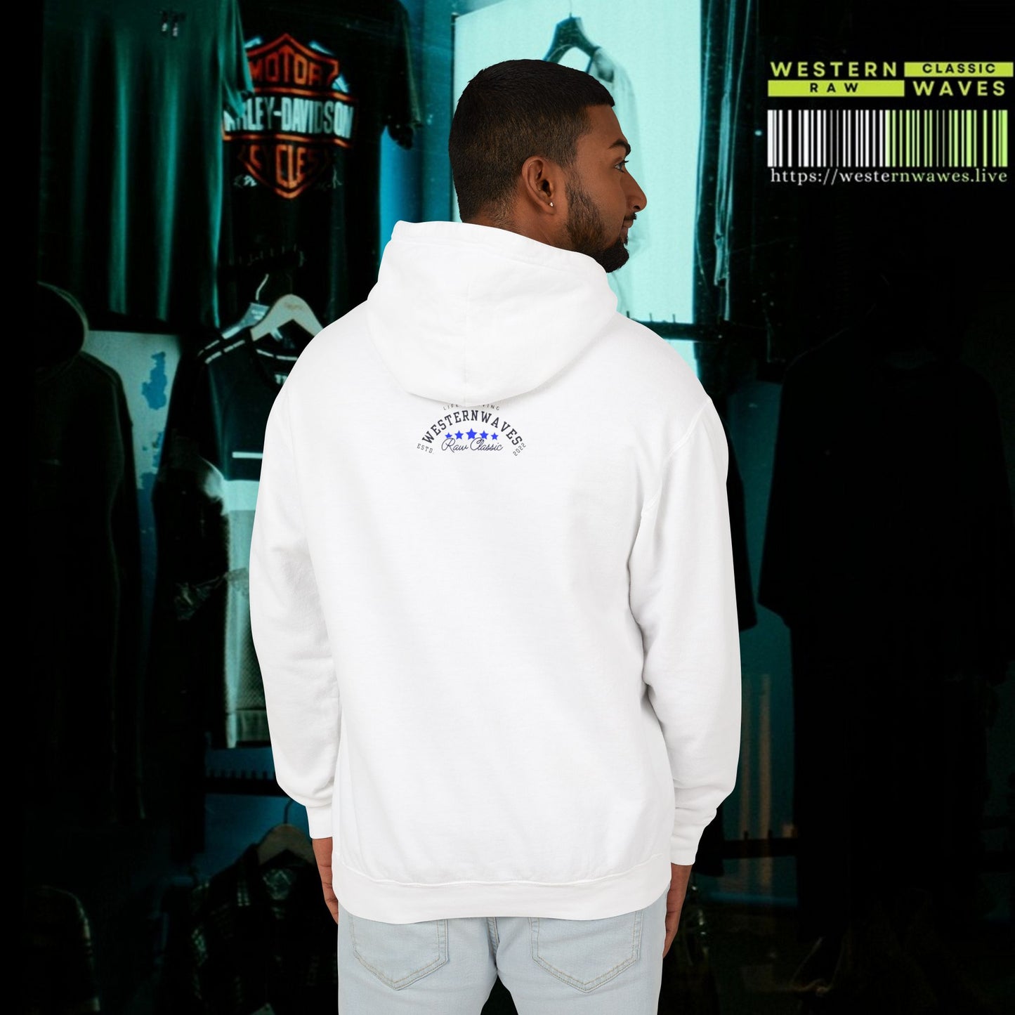 Unisex Lightweight Hooded Sweatshirt – N2* Series USLWHSS PT2WW027_ Limited Edition Crafted Comfort by WesternWaves: