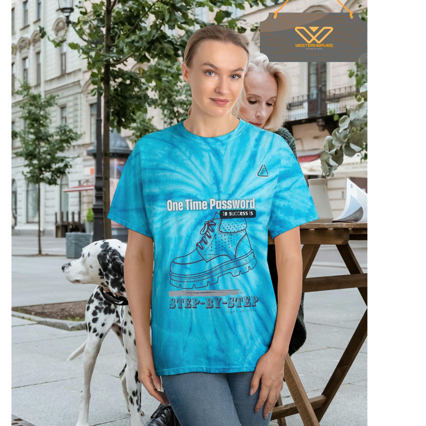 Tie-Dye Tee, Cyclone_ N2 Series T&DTEE PT2WW001_ Retro Style Limited Edition by WesternWaves: