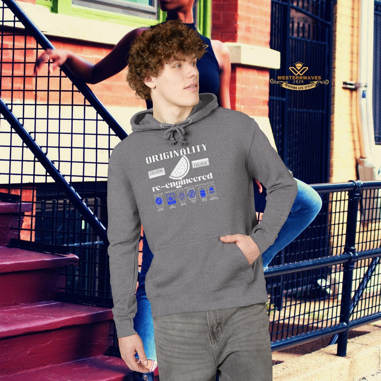 Unisex French Terry hoodie_ N8* Series USFTH PT2WW001_ Limited Edition Everyday Comfort by WesternWaves: