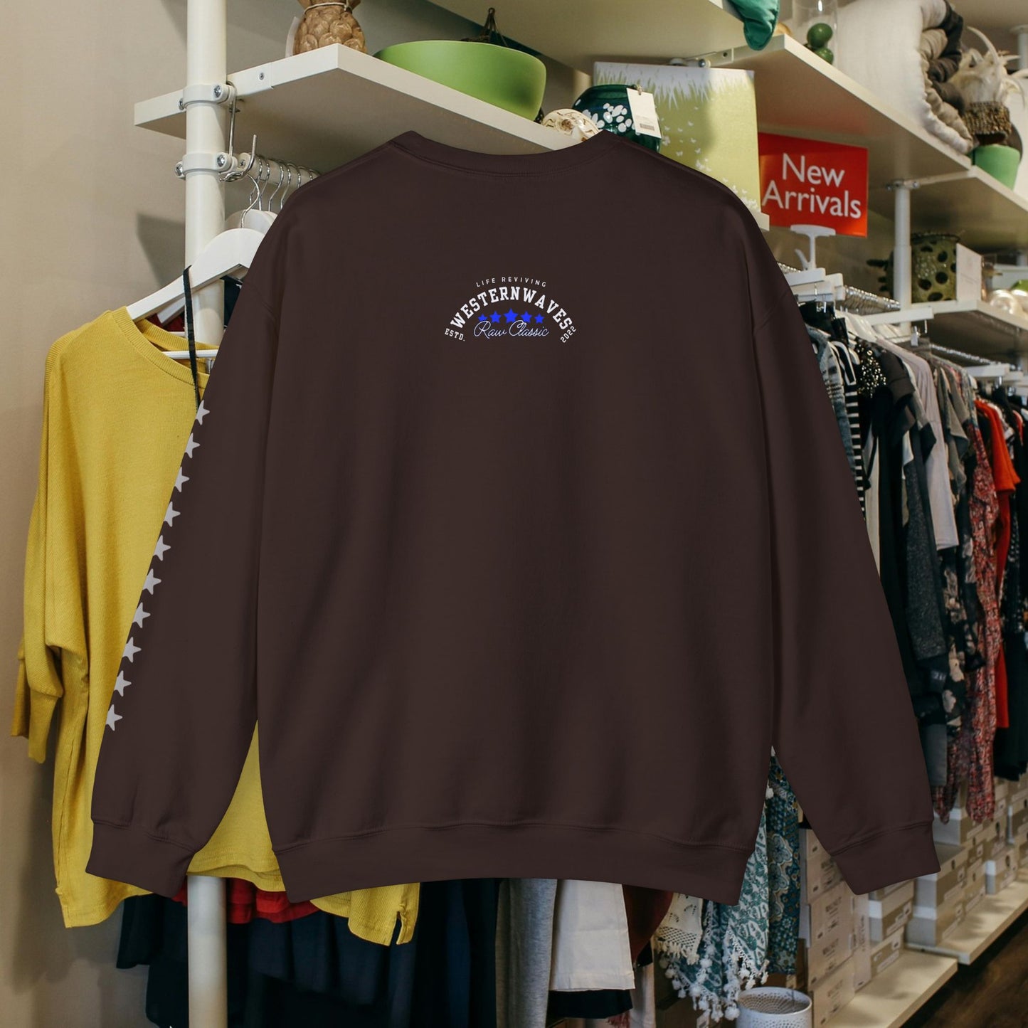 Unisex Heavy Blend™ Crewneck Sweatshirt_ N2 Sports Series UHBCSS PT2WW004_ Limited Edition 'DROPS' Brand Sweatshirt by WesternWaves: