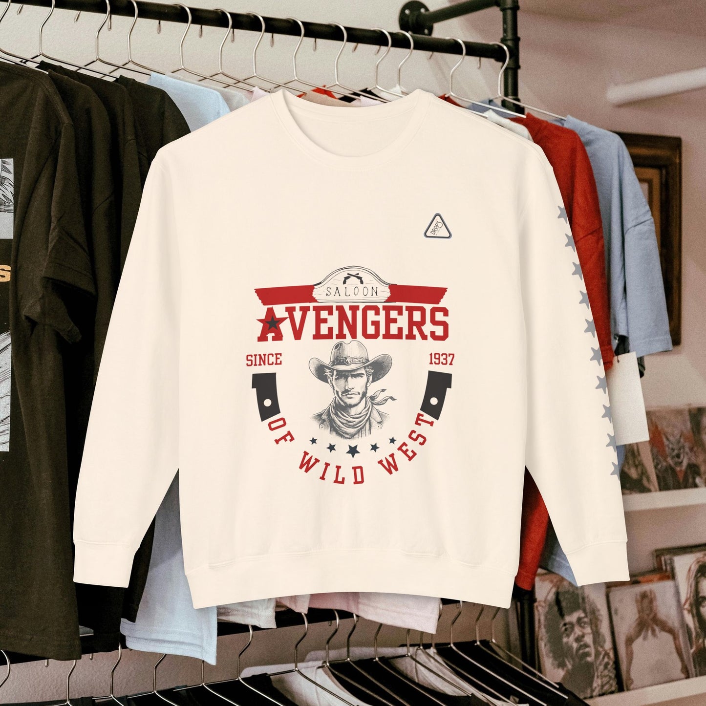 Unisex Lightweight Sweatshirt_ N7* Series USLWSS PT2WW002_ Limited Edition by WesternWaves: