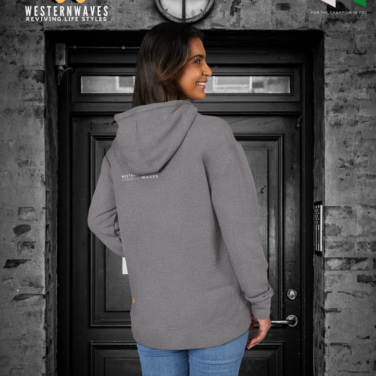 Unisex French Terry Hoodie_ 24 June 2025_ Limited Edition Stylish Fashion by WesternWaves: