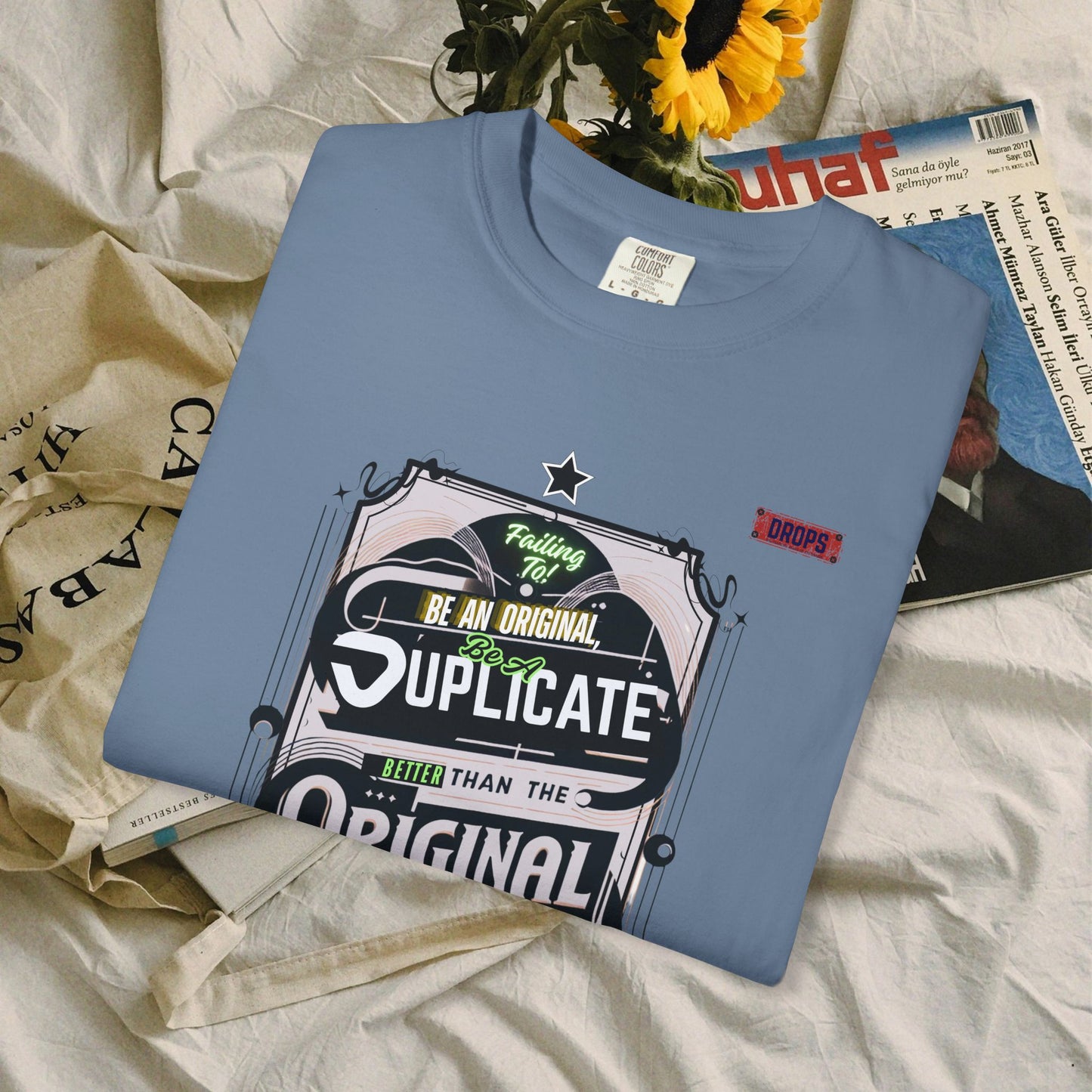 unisex garment-dyed t-shirt_ 09 July 2025_ Limited Edition Everyday Casual Wear by WesternWaves:
