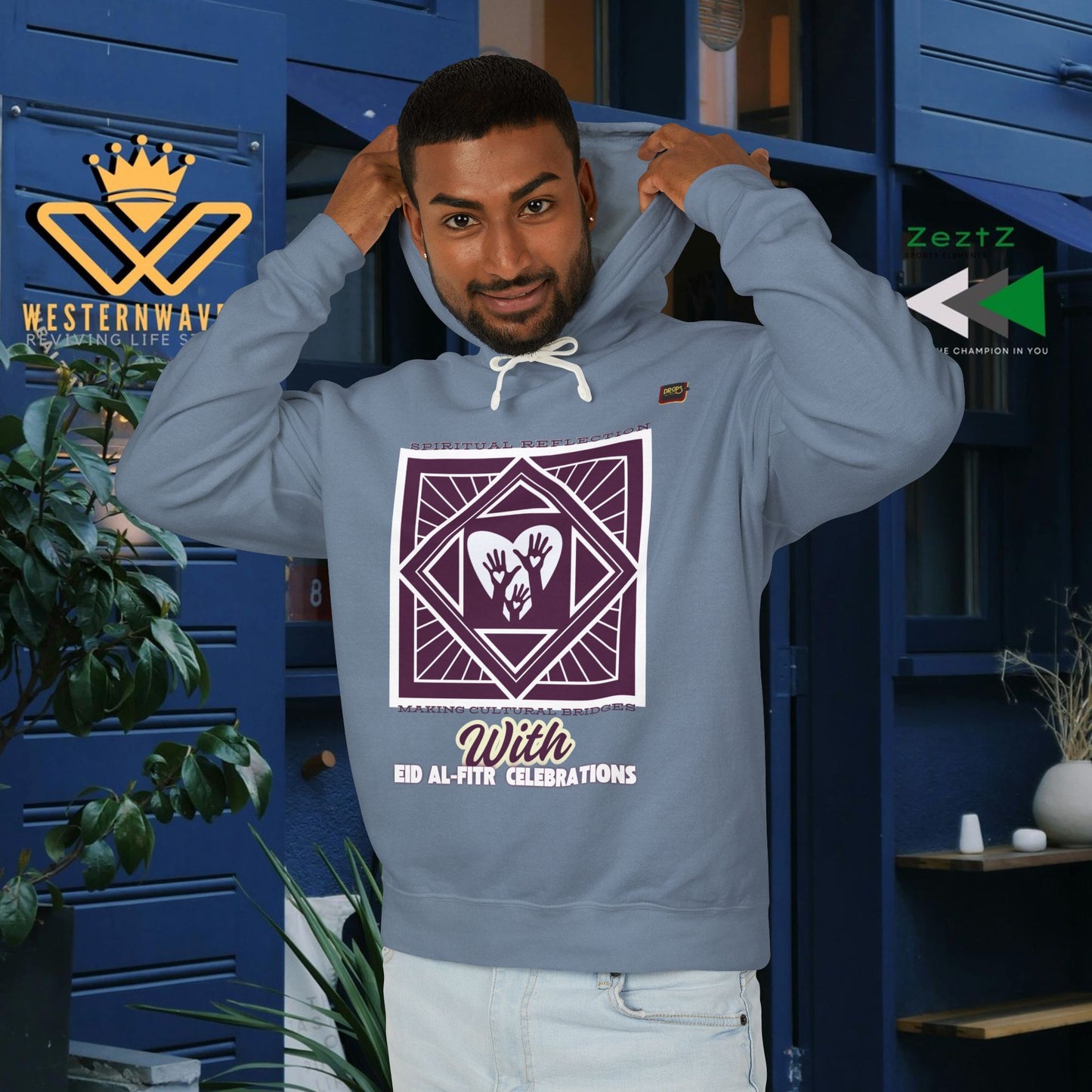 Unisex Lightweight Hooded Sweatshirt – N2+ Series USLWHSS PT2WW023_ Limited Edition Crafted Comfort by WesternWaves: