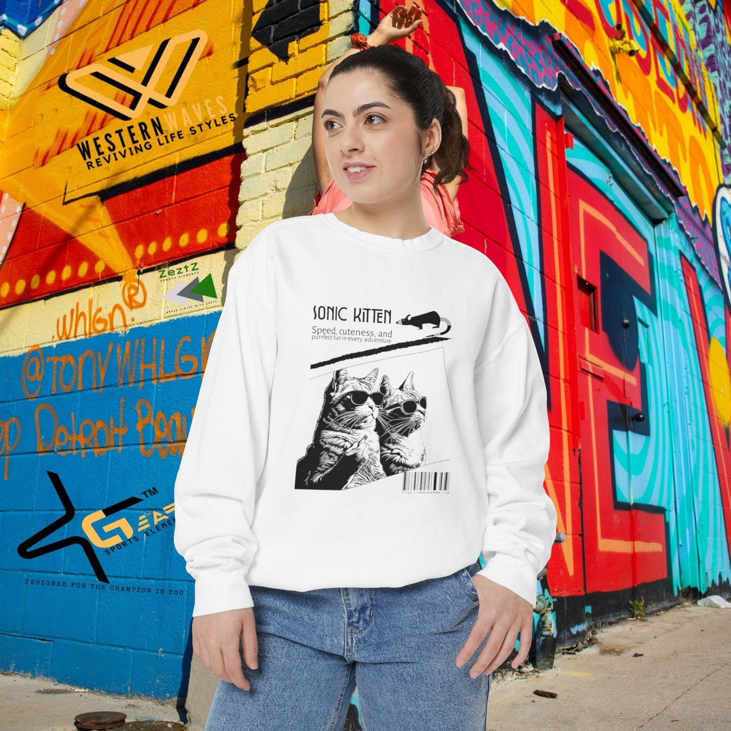 Unisex Garment-Dyed Sweatshirt_ N3+ Series SPW UGDSS PT2WW003_WesternWaves Limited Edition