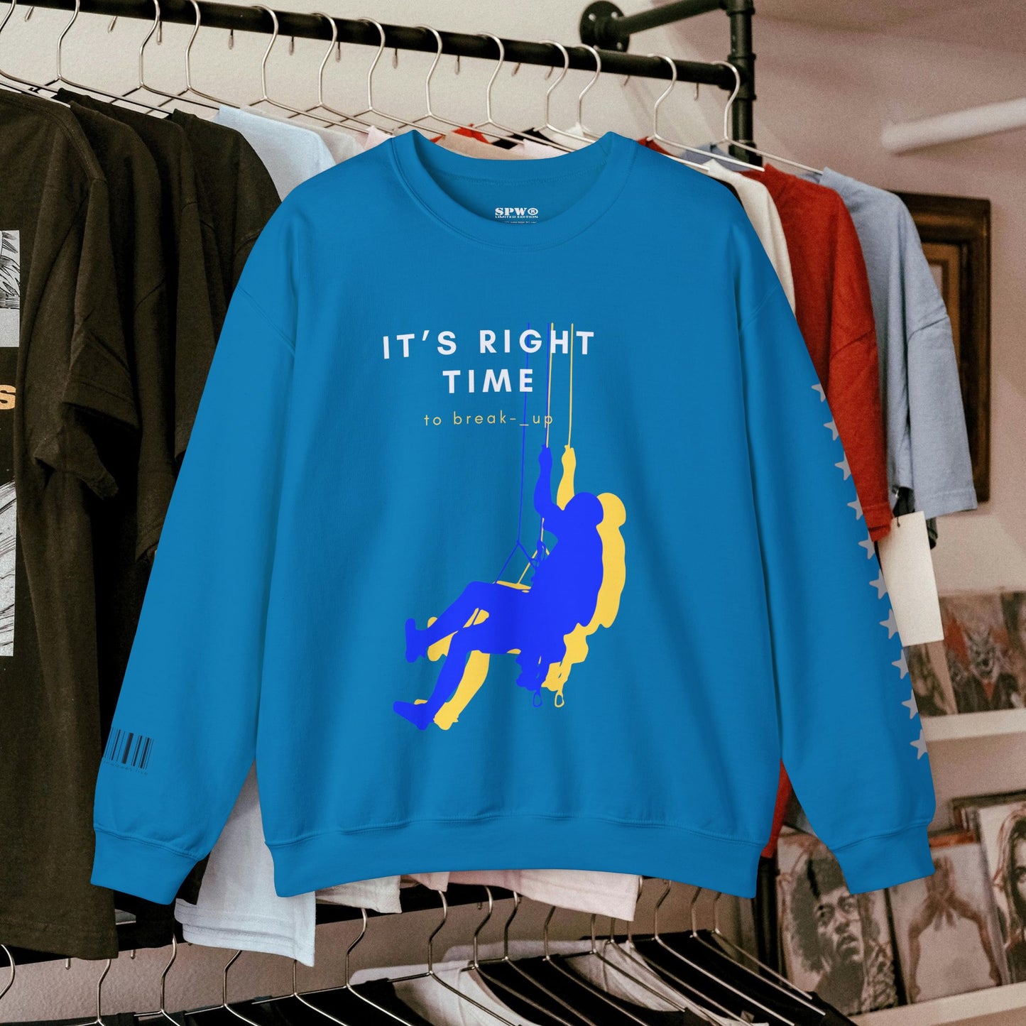 Unisex Heavy Blend™ Crewneck Sweatshirt_ N3+ Series UHBCSS PT2WW020_ Limited Edition by WesternWaves: