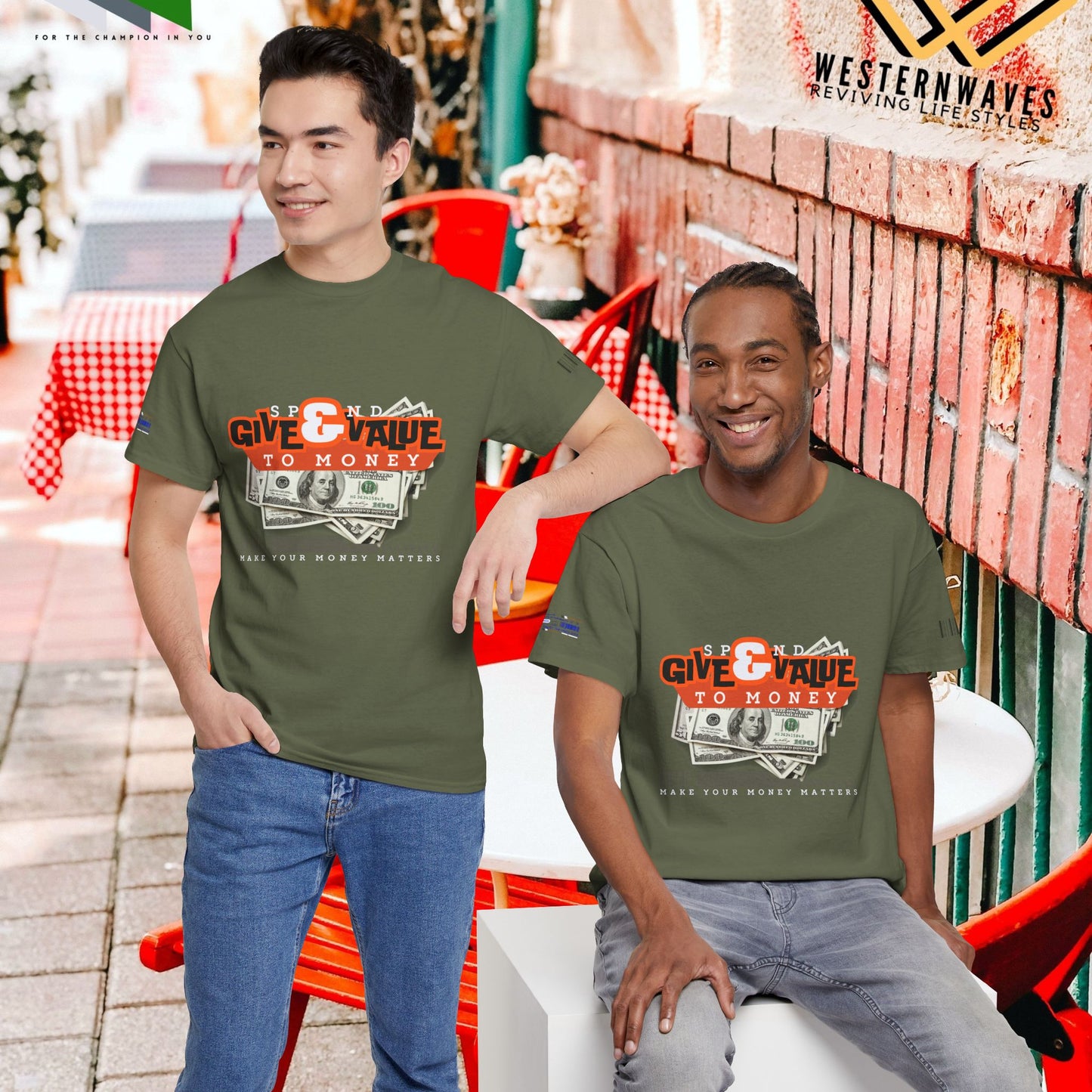 Unisex Heavy Cotton Tee_ Crafted from premium 100% cotton_ N3+ Series UHCT PT2WW013_ Limited Edition Maximum Comfort by WesternWaves: