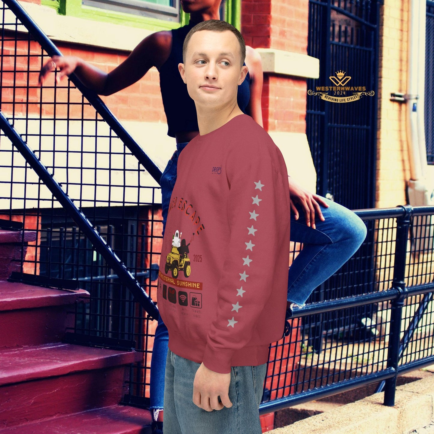 Unisex Summer Escape Crewneck Sweatshirt - Cruise into Eternal Sunshine_ 10 May 2025_ 001