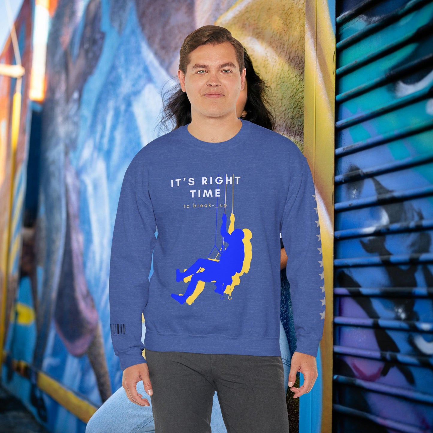 Unisex Heavy Blend™ Crewneck Sweatshirt_ N3+ Series UHBCSS PT2WW020_ Limited Edition by WesternWaves: