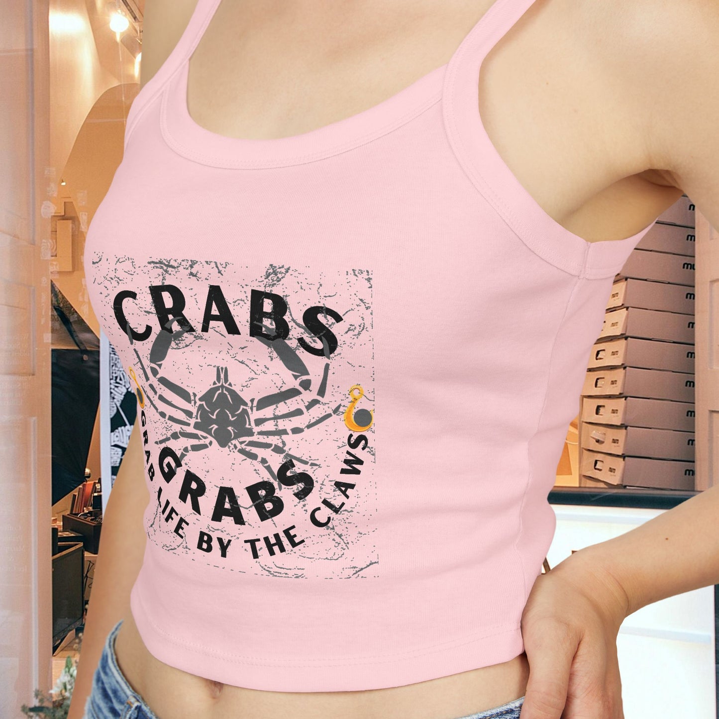 Women's Spaghetti Strap Tank Top_ N2+ Series SSTT PT2WW001_ Limited Edition Luxurious Blend by WesternWaves: