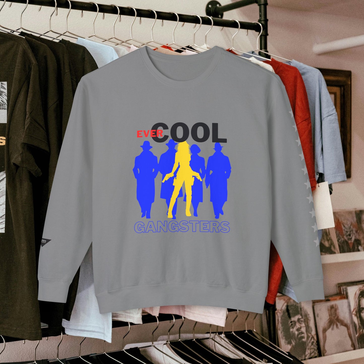 Unisex Lightweight Crewneck Sweatshirt_ N3+ Series ULWCSS PT2WW001_ Limited Edition by WesternWaves:
