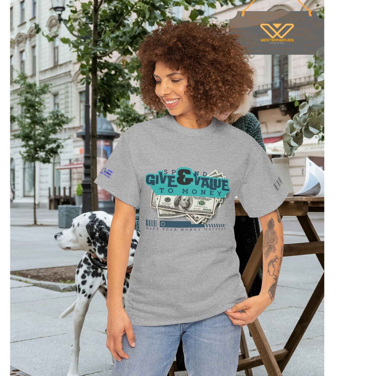 Unisex Heavy Cotton Tee_ Crafted from premium 100% cotton_ N3+ Series UHCT PT2WW012_ Limited Edition Maximum Comfort by WesternWaves: