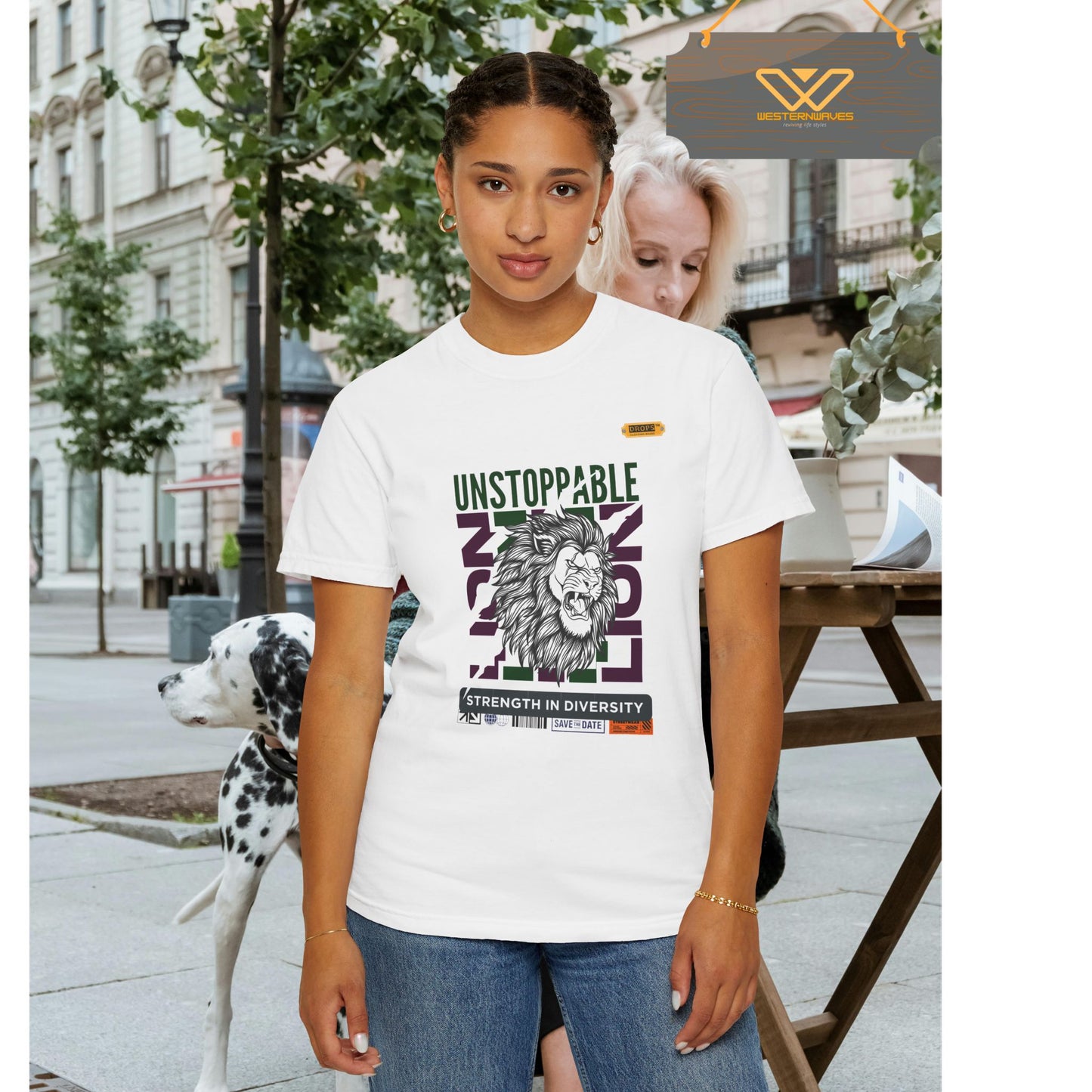 Unisex Garment-Dyed T-Shirt_ 26 June 2025_ Limited Edition Strength in Diversity by WesternWaves: