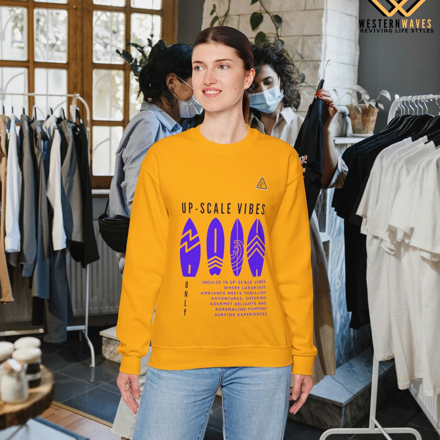 Unisex Heavy Blend™ Crewneck Sweatshirt_ N2 Series JBRW PT2WW001_Limited Edition Pure Luxury by WesternWaves: