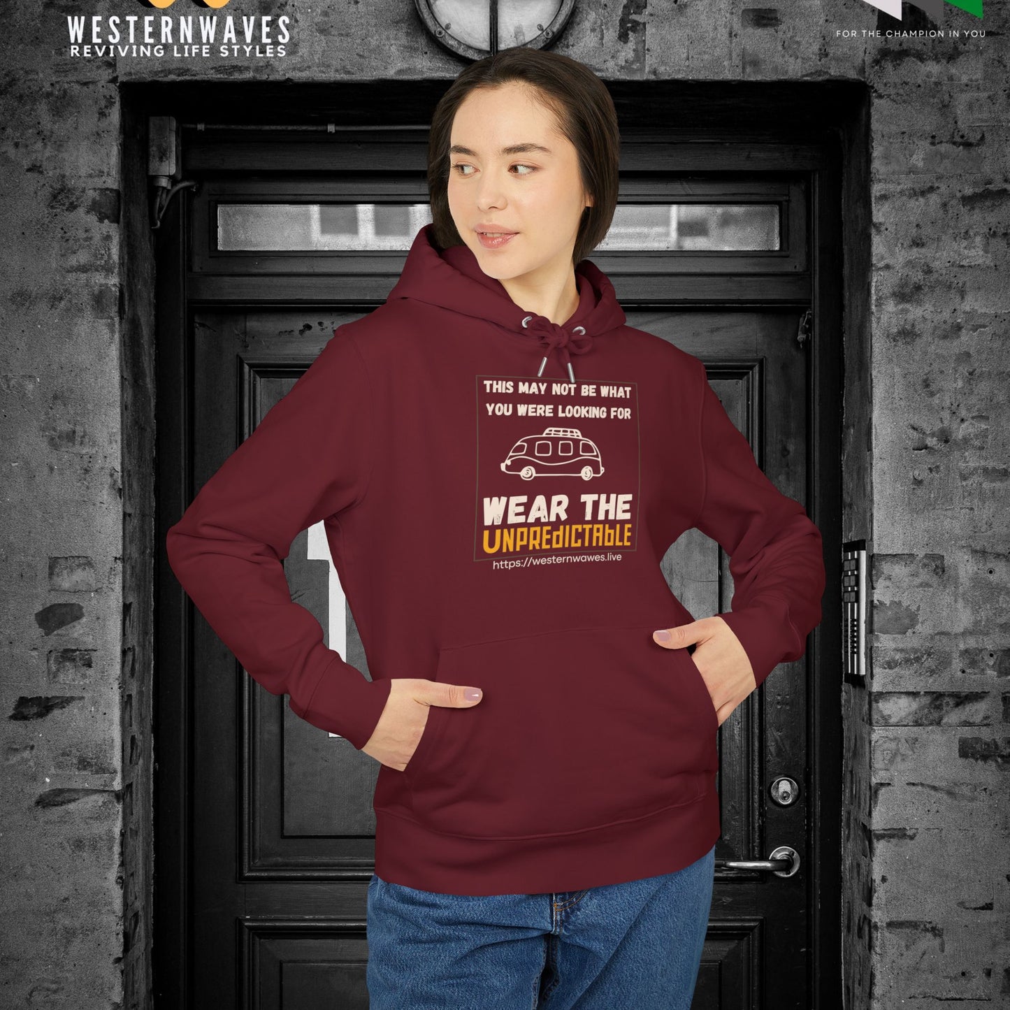 Unisex Cruiser 2.0 Hoodie – N3+ Series USC2.0H PT2WW001_ Limited Edition Eco-Friendly Comfort & Style by WesternWaves: