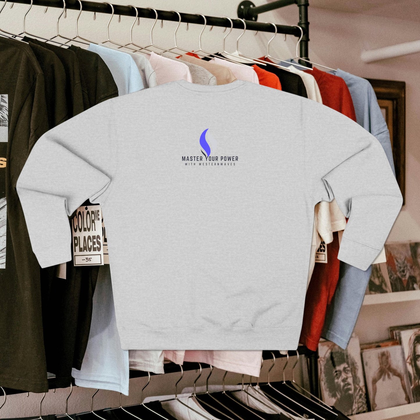Unisex Crewneck Sweatshirt_ N3+ Series USCNSS PT2WW002_ Limited Edition Softness, Warmth & Durability by WesternWaves: