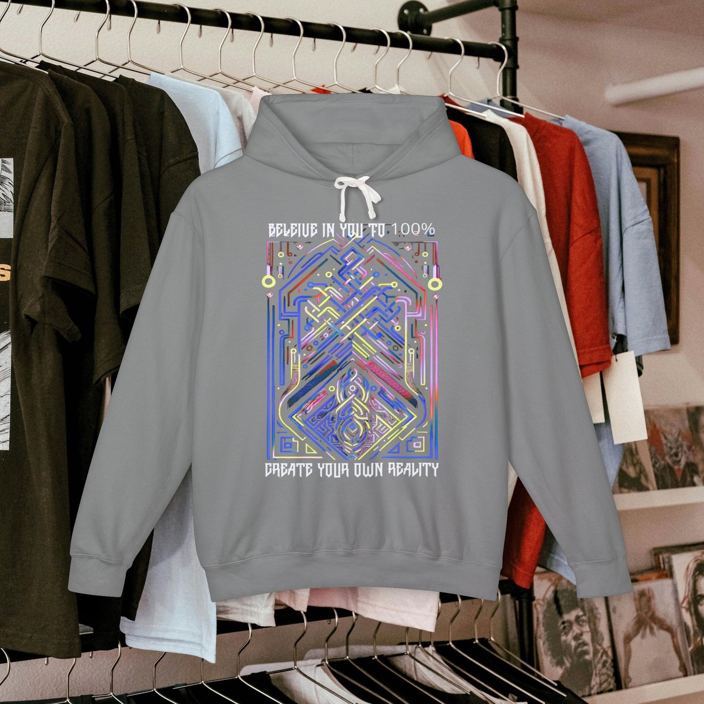 Unisex Lightweight Hooded Sweatshirt_ Series UWD 0052_ Limited Edition Streetwear Classic by WesternWaves: