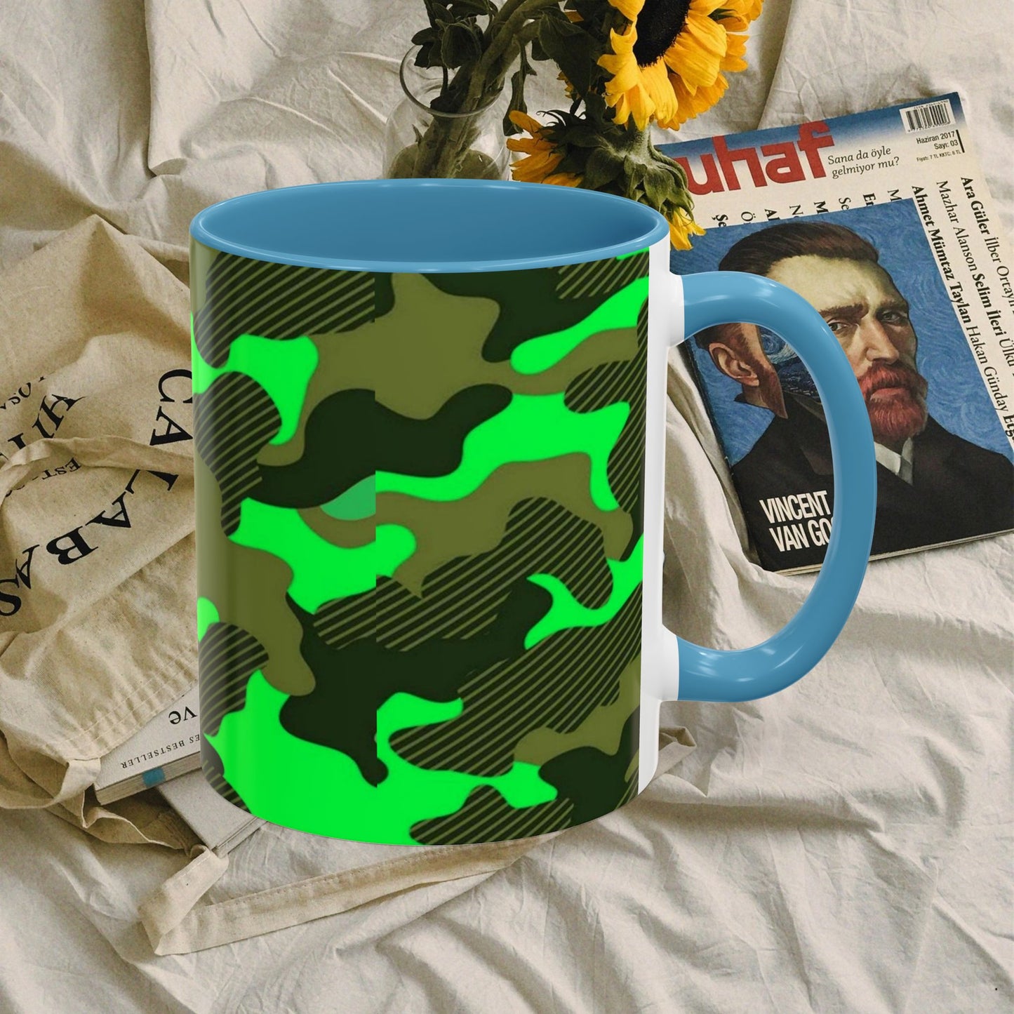 Accent Coffee Mug (11, 15oz)_ N2 Series ACMUG PT2WW004_ Limited Edition Mug by WesternWaves: