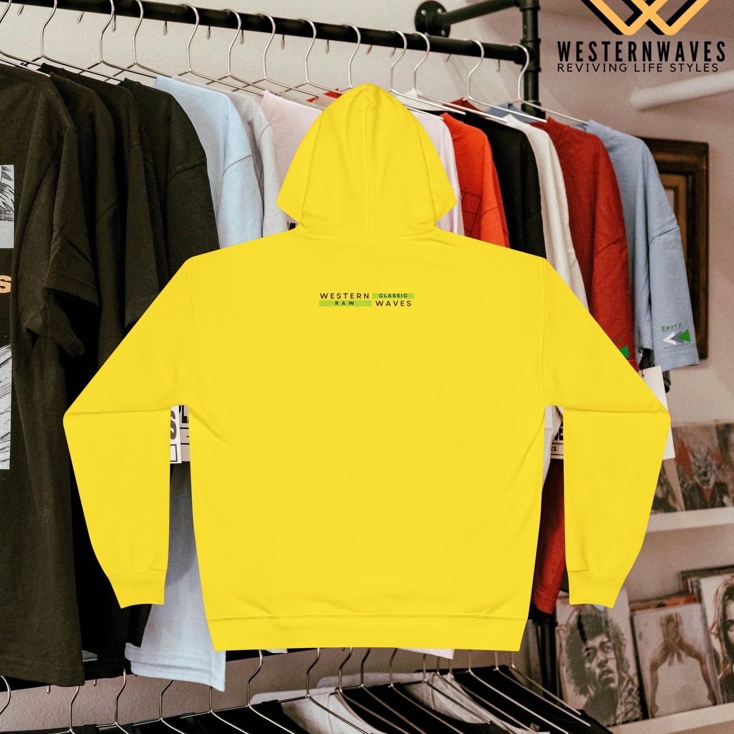 Unisex EcoSmart® Pullover Hoodie Sweatshirt_ N3+ Series USESPOHSS PT2WW001_ Limited Edition Perfect Blend of Comfort, Style, & Sustainability by WesternWaves: