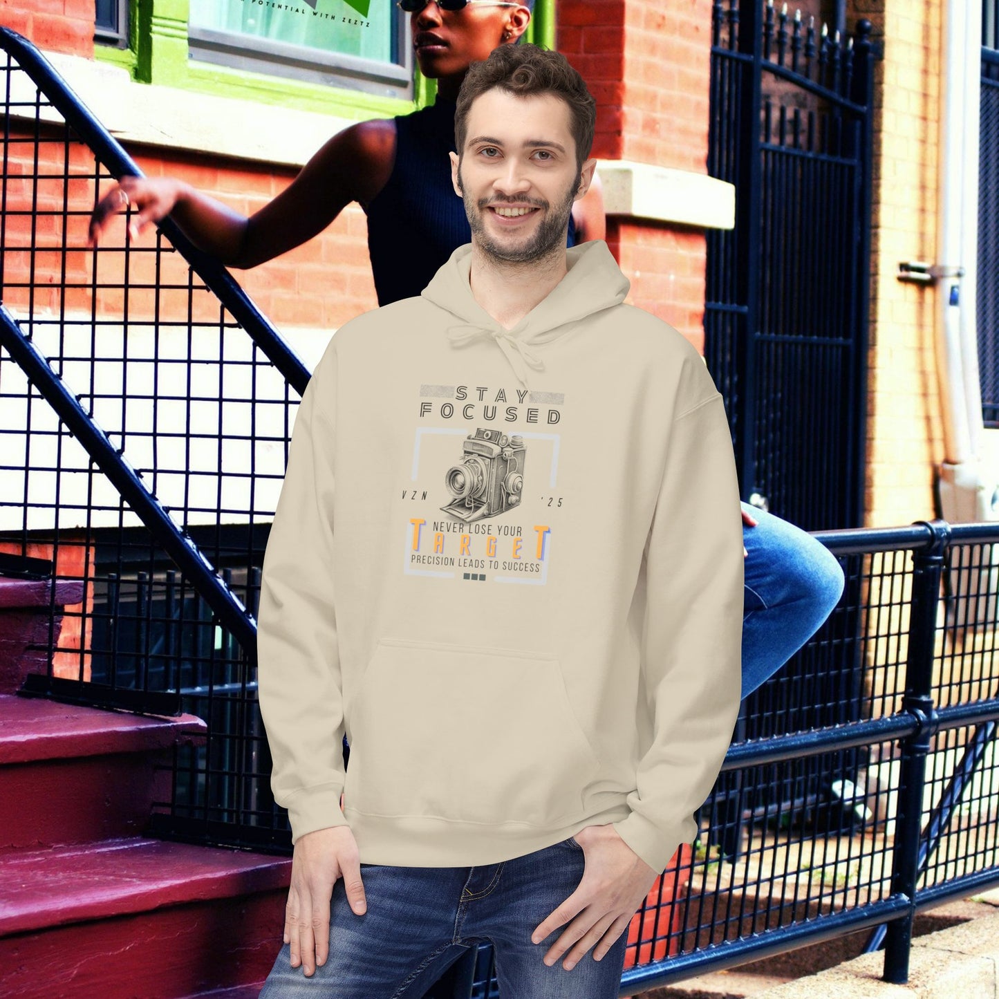 Unisex Midweight Softstyle Fleece Hoodie_ N3+ Series USMWSSFH PT2WW006_ Limited Edition Luxuriously Soft 100% Cotton Face by WesternWaves:
