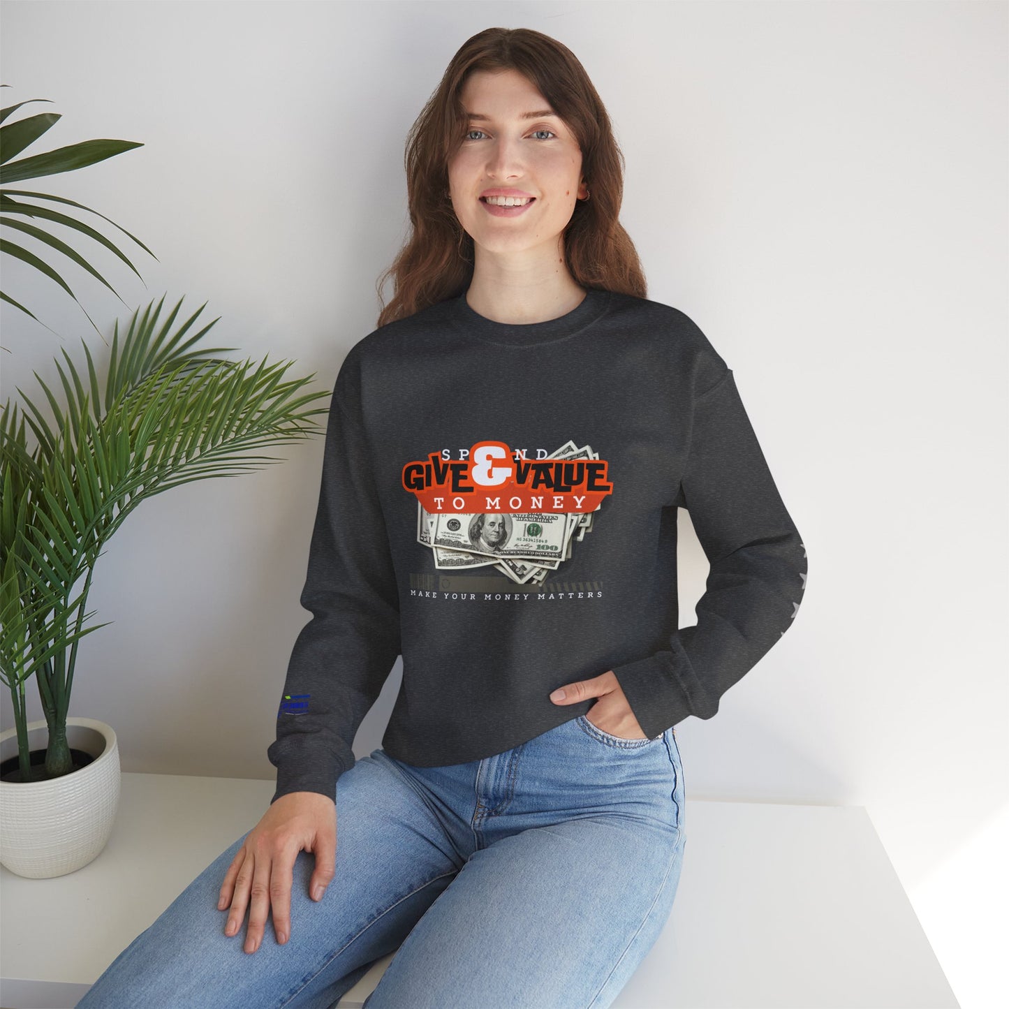 Unisex Heavy Blend™ Crewneck Sweatshirt_ N3+ Series UHBCSS PT2WW035_ Limited Edition Pure Luxury By WesternWaves: