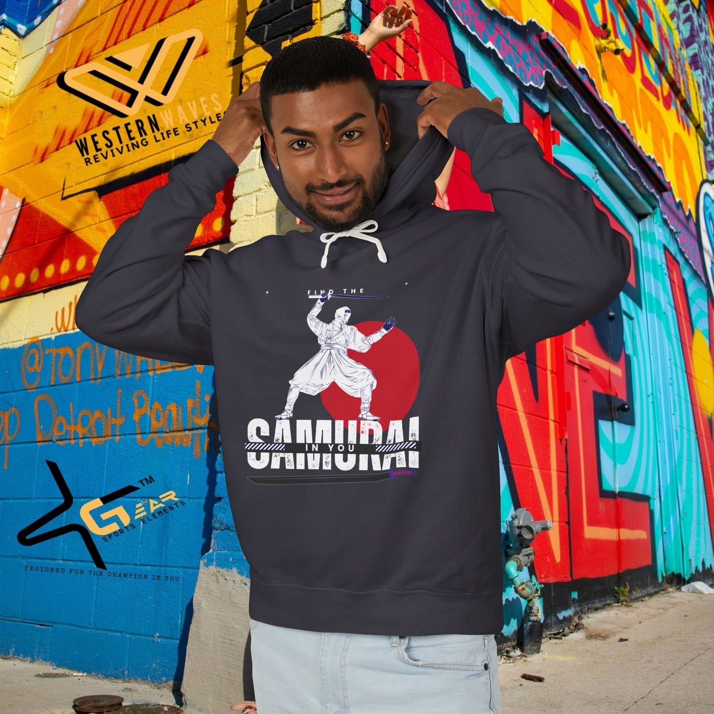 Unisex Lightweight Hooded Sweatshirt – N2+ Series USLWHSS PT2WW008_ Limited Edition Crafted Comfort by WesternWaves: