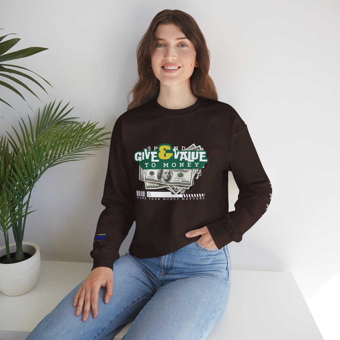 Unisex Heavy Blend™ Crewneck Sweatshirt_ N2+ Series UHBCSS PT2WW037_ Limited Edition Pure Luxury By WesternWaves: