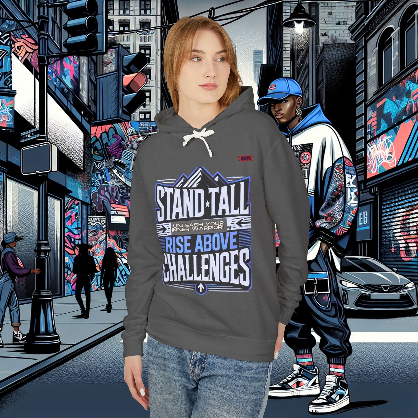 Unisex Lightweight Hooded Sweatshirt_ Series N8+ USMH PT2WW001_ UWDP003A_ Limited Edition Inner Warrior Apparel by WesternWaves:
