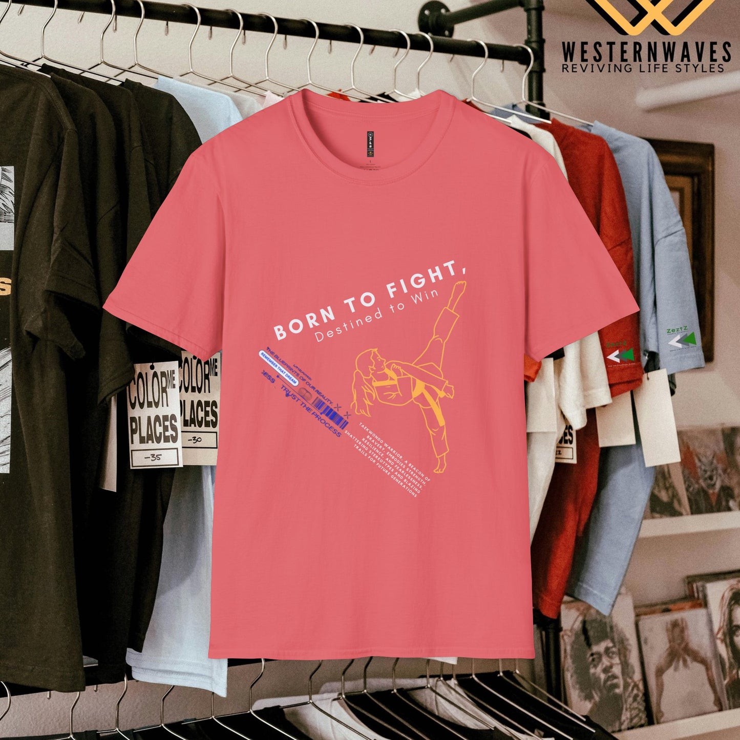 Unisex Softstyle T-Shirt_ N3+ Series USSSTS PT2WW001_ Limited Edition Versatile Style and Comfort by WesternWaves: