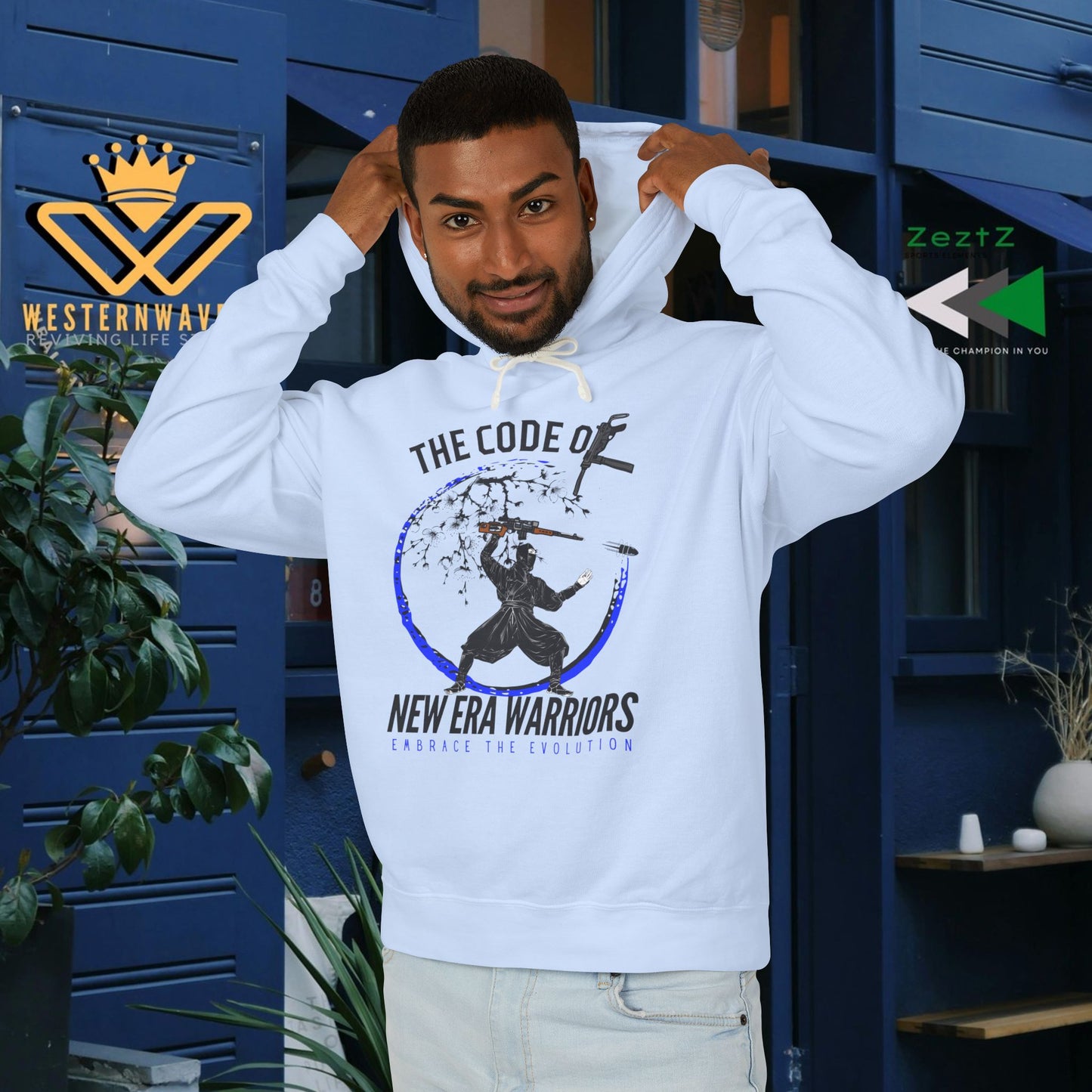 Unisex Lightweight Hooded Sweatshirt – N2+ Series SPW USLWHSS PT2WW014_ Limited Edition Crafted Comfort by WesternWaves: