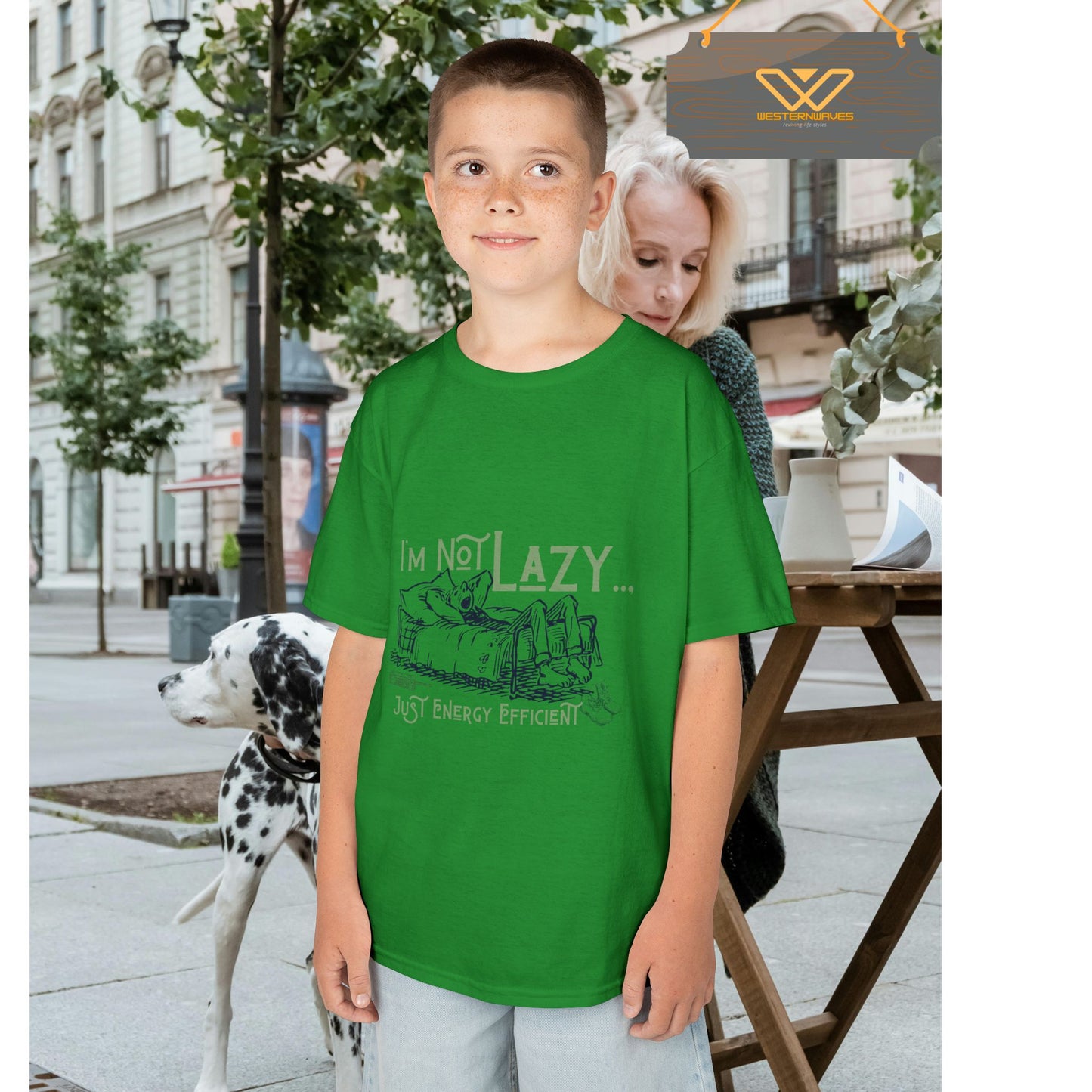 Kids Heavy Cotton™ Tee_ N2+ Series KHCT PT2WW009_ Limited Edition Durable Comfort for Every Adventure by WesternWaves: