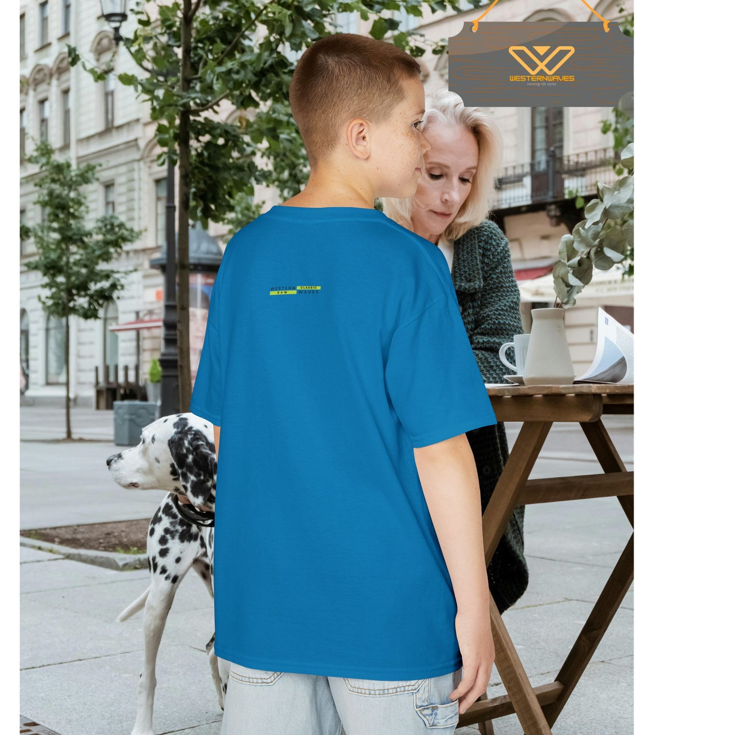 Kids Heavy Cotton™ Tee_ N3+ Series KHCT PT2WW004_ Limited Edition Durable Comfort for Every Adventure by WesternWaves: