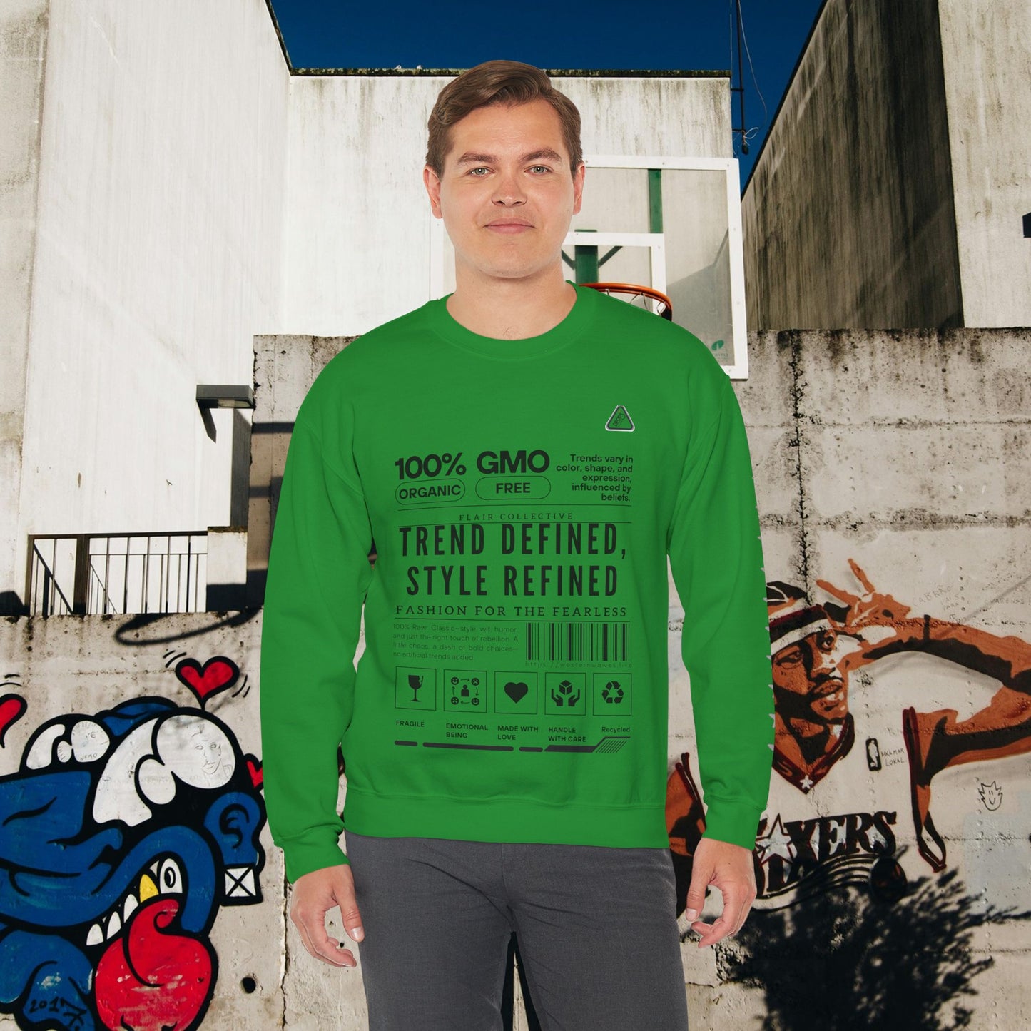 Unisex Heavy Blend™ Crewneck Sweatshirt_ N2 Series SPW UHBCSS PT2WW003_ Limited Edition 'DROPS' Brand Raw Classics by WesternWaves: