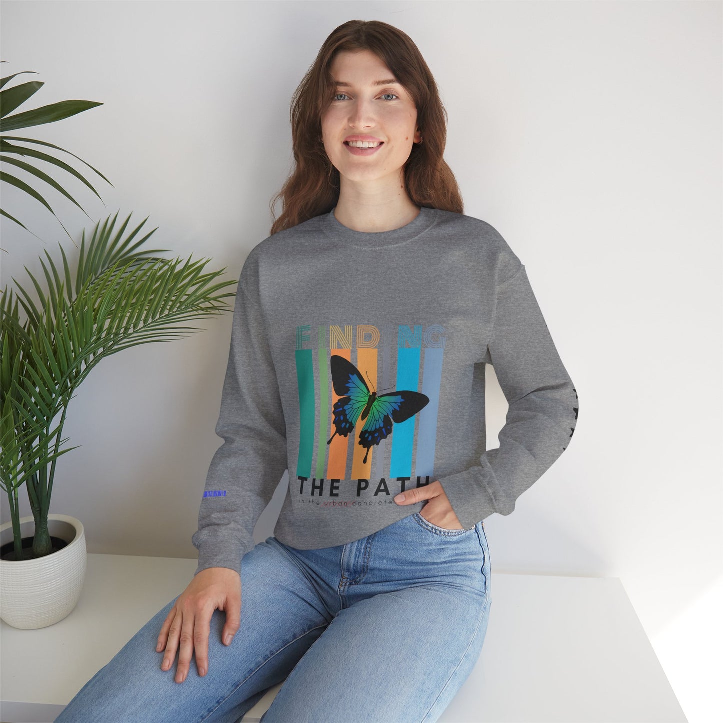 Unisex Heavy Blend™ Crewneck Sweatshirt_ N2+ Series UHBCSS PT2WW017_ Limited Edition Pure Luxury By WesternWaves: