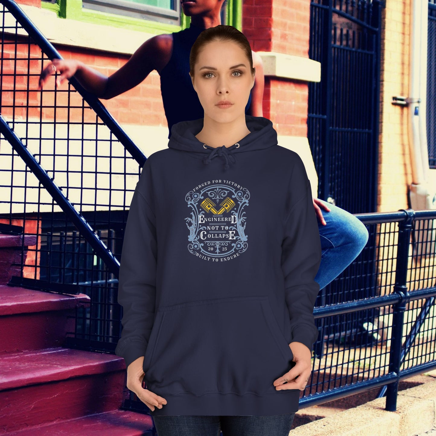 Unisex College Hoodie_ N3+ Series SCH PT2WW004_ Limited Edition Timeless Unisex Design by WesternWaves: