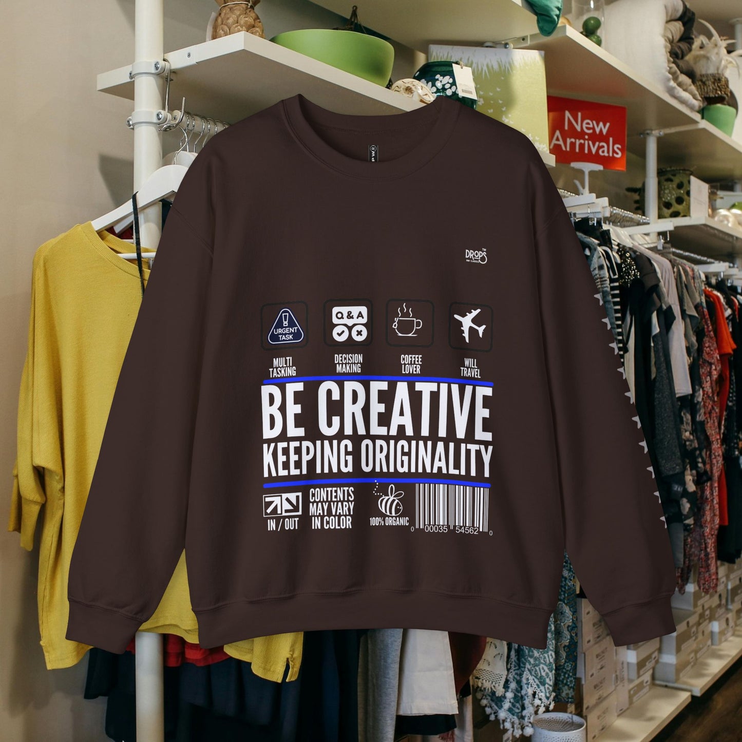 Unisex Heavy Blend™ Crewneck Sweatshirt_ N2 Sports Series UHBCSS PT2WW004_ Limited Edition 'DROPS' Brand Sweatshirt by WesternWaves: